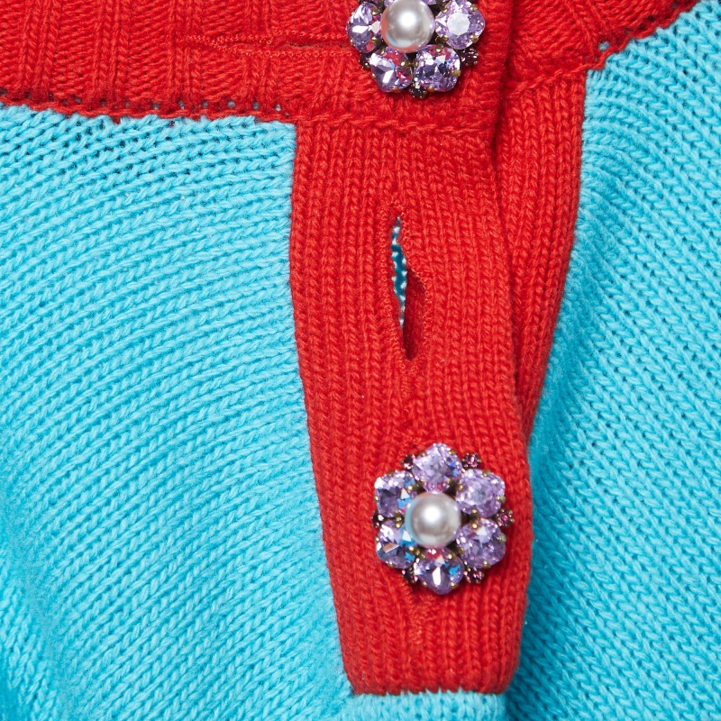 Gucci Multicolor Rabbit Intarsia Wool Sweater S