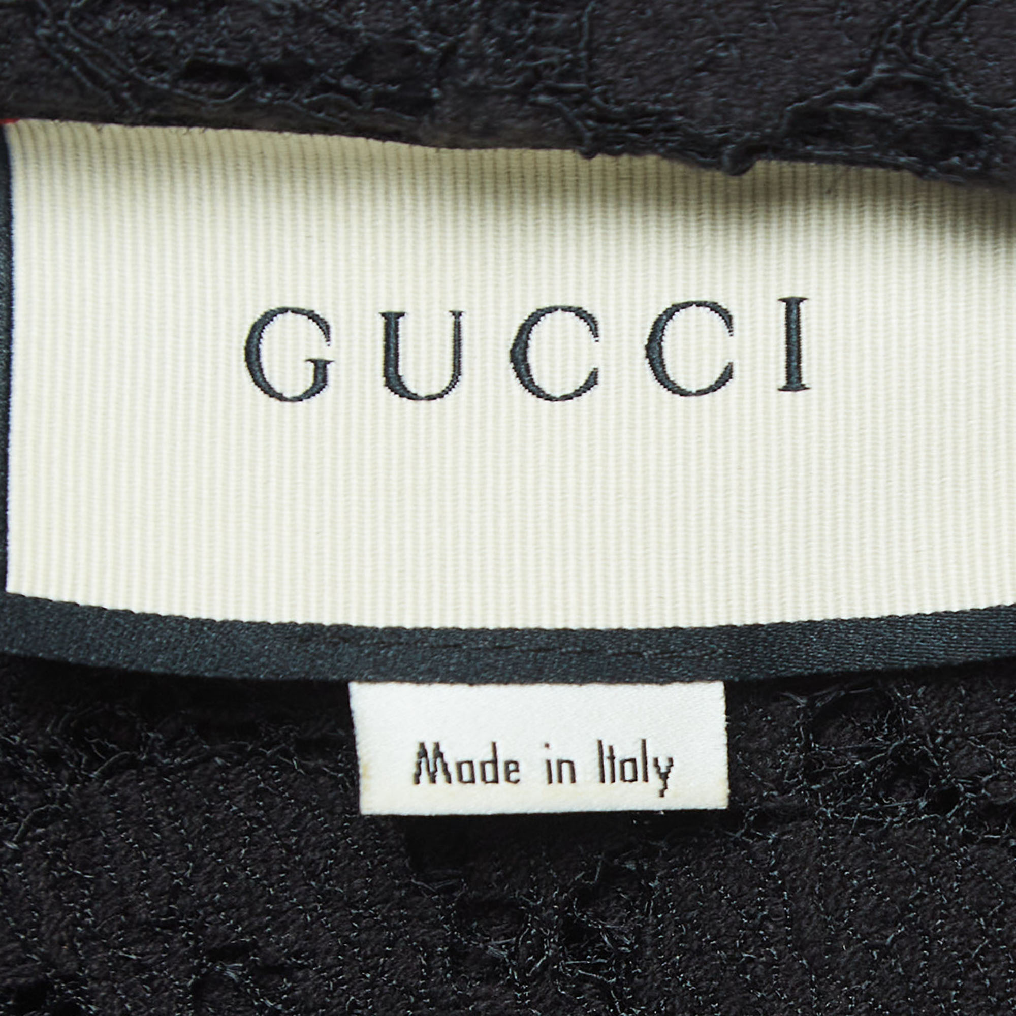Gucci Black Lace Modern Future Hoodie S