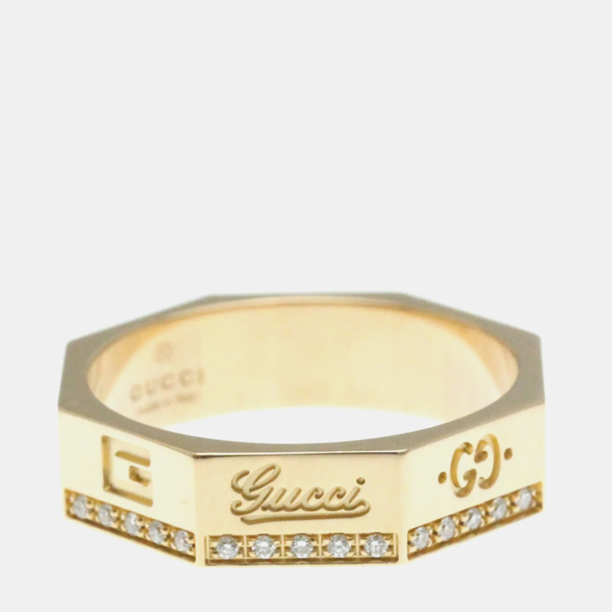 Gucci Octagonal Ring Diamond Pink Gold 18K Fashion Diamond Band Ring Pink Gold
Gucci Octagonal Ring Diamond Pink Gold 18K Fashion Diamond Band Ring Pink Gold