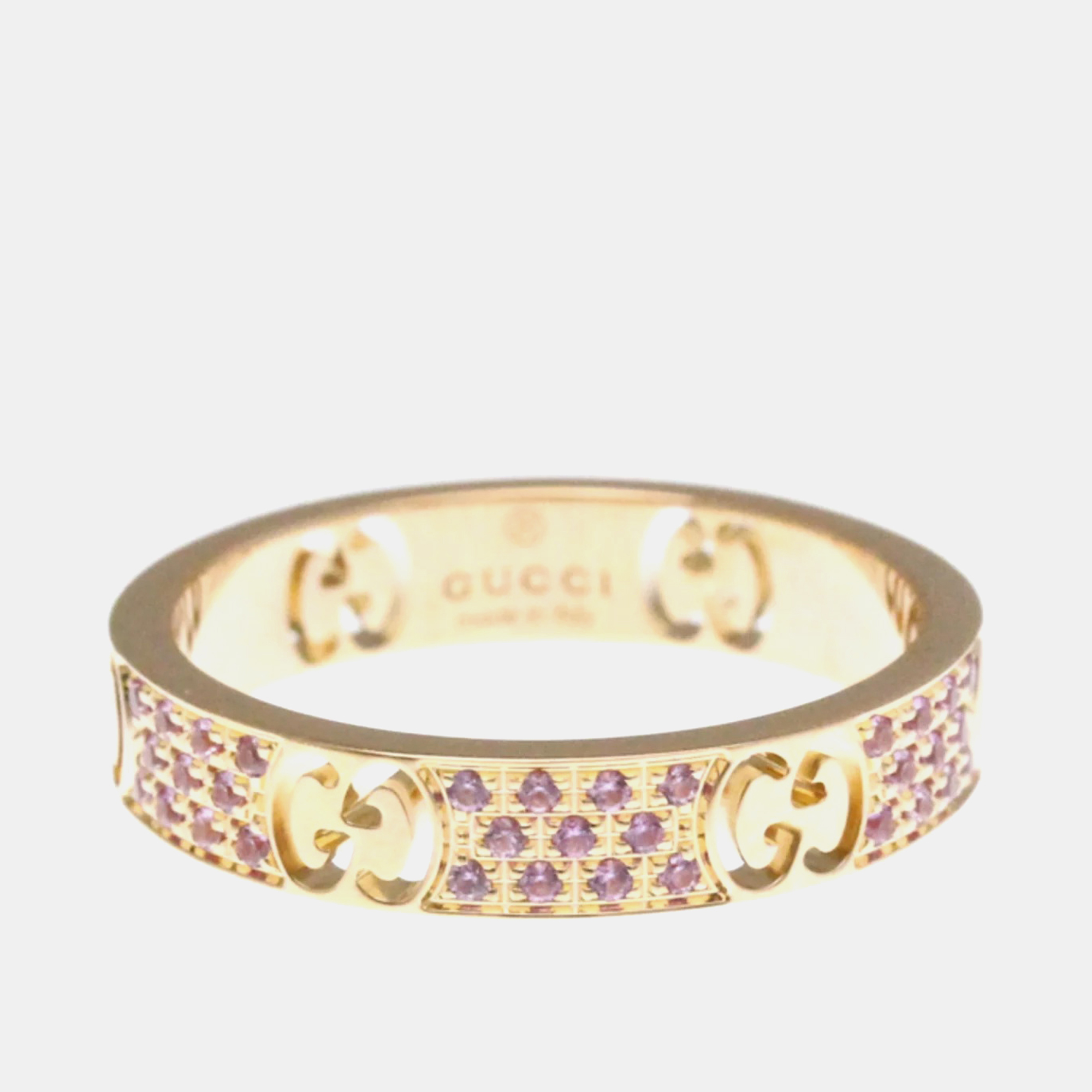 Icon Stardust Ring Gold 18K Fashion Sapphire Band Ring Gold - Gucci - Modalova