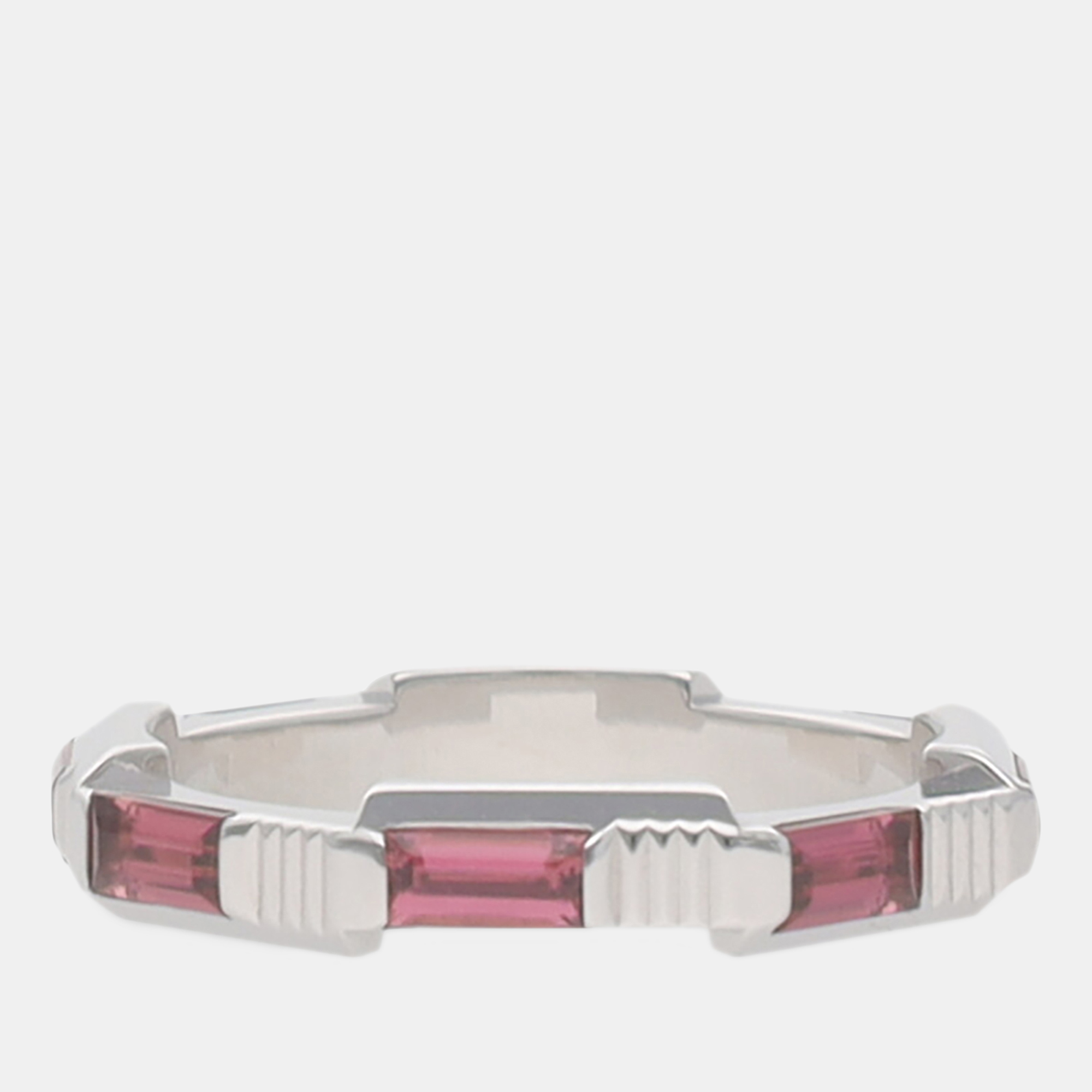 Gucci  Women's Gemstones Band Ring - Silver - One Size