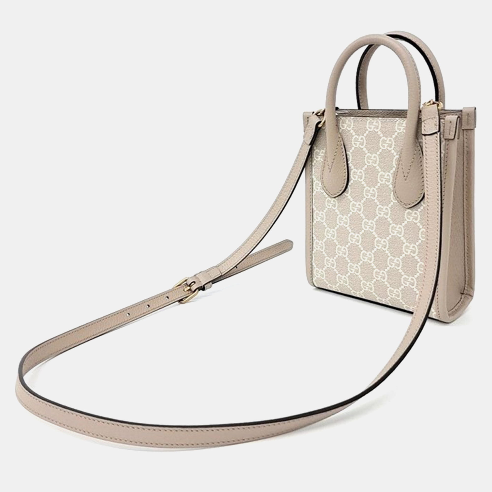 Gucci Beige Interlocking G Mini Tote Bag