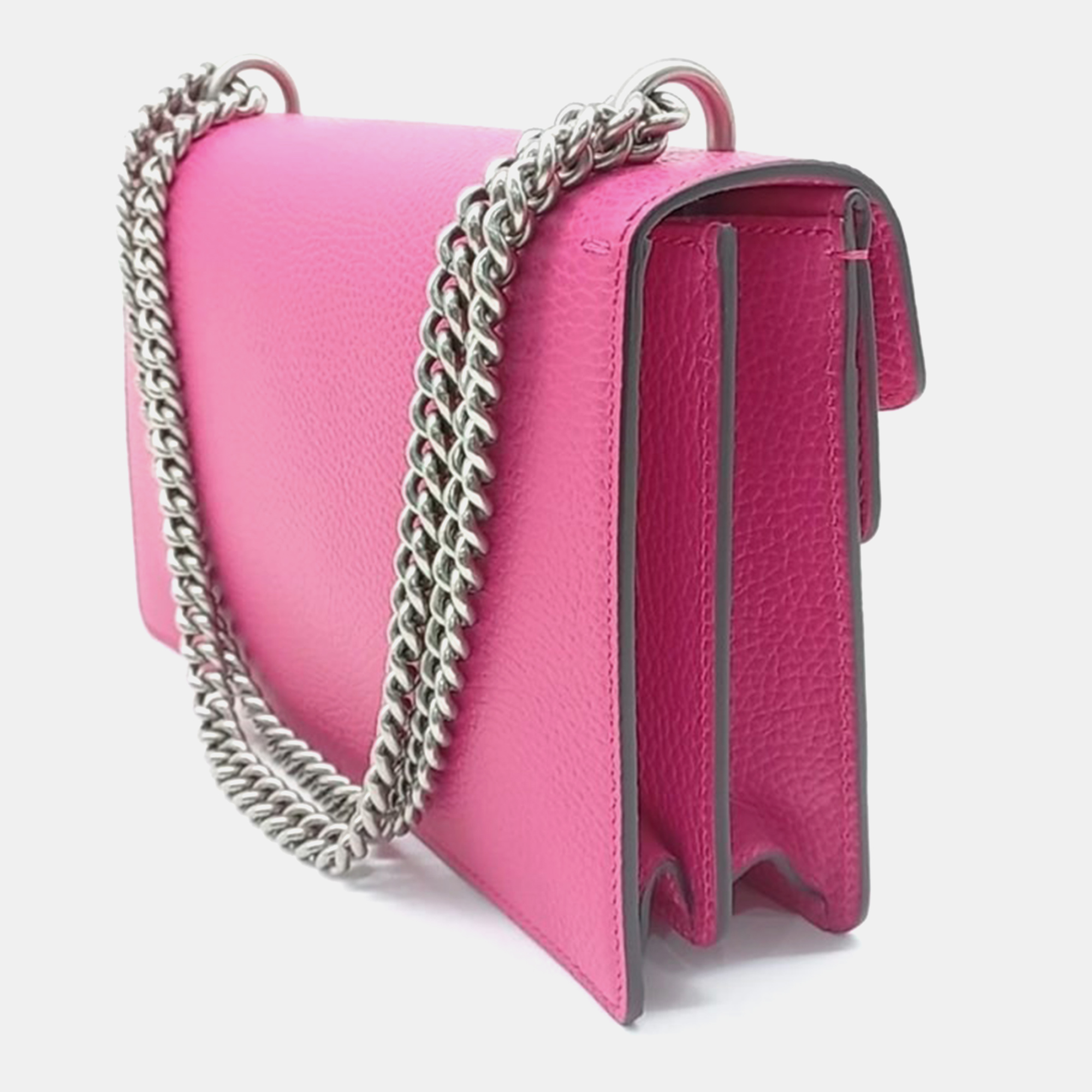 Gucci Pink Leather Dionysus Chain Shoulder Bag