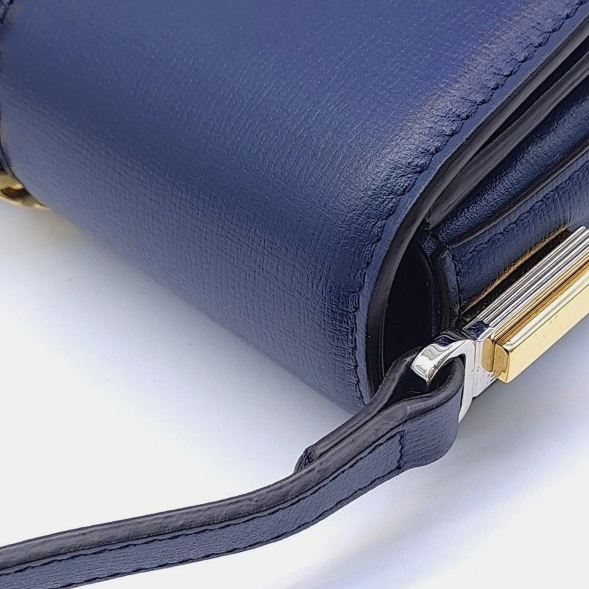 Gucci Navy Blue Sylvie Mini Shoulder Bag