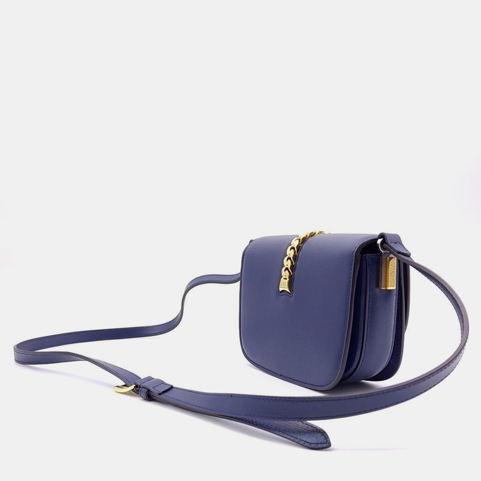 Gucci Navy Blue Sylvie Mini Shoulder Bag