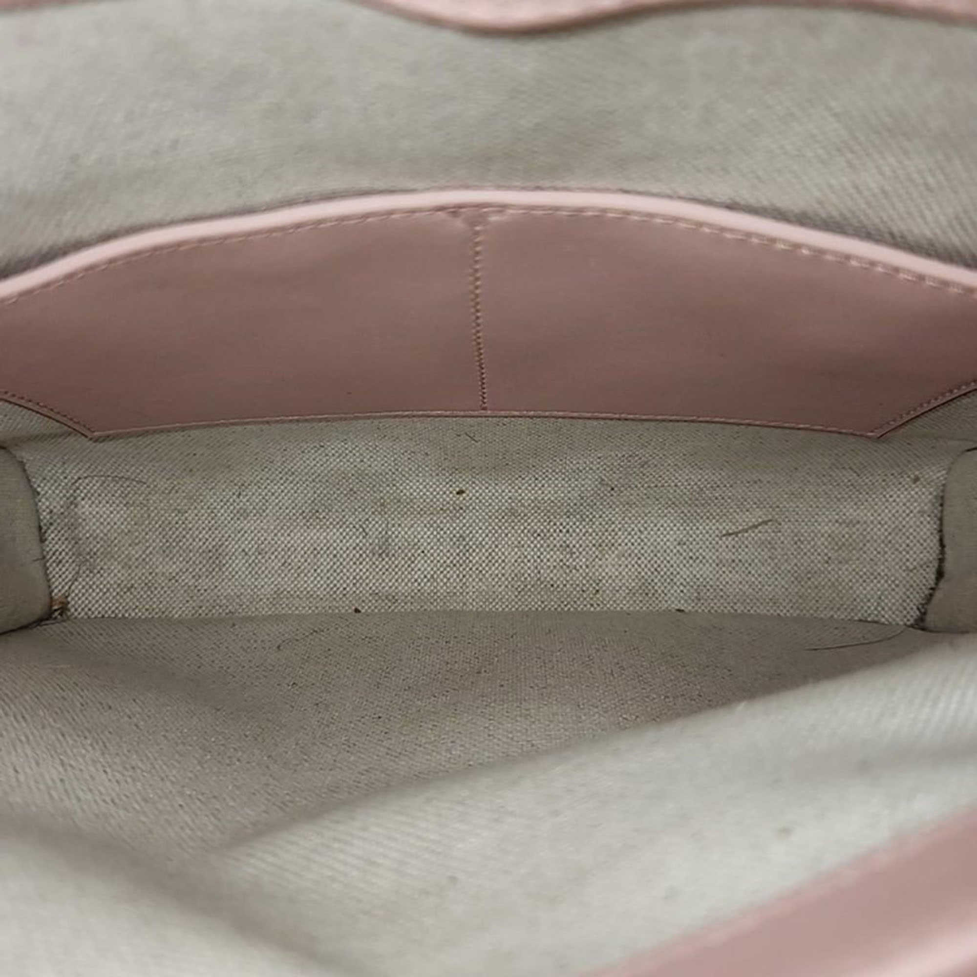 Gucci Pink Leather Matelasse Mini Top Handle Bag