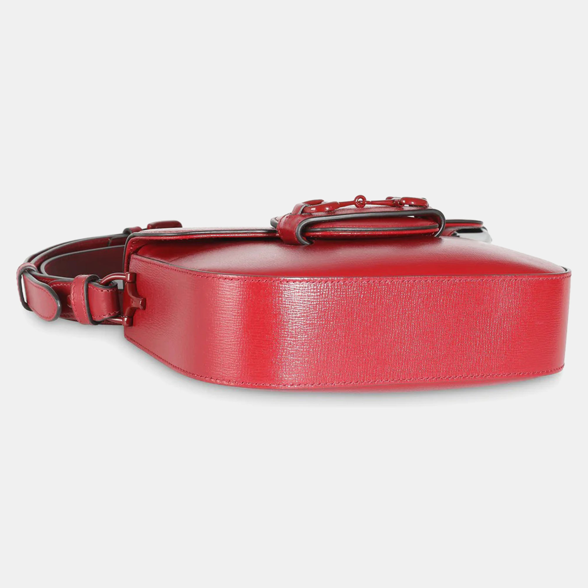 Gucci Red Calfskin Mini Horsebit 1955 Shoulder Bag