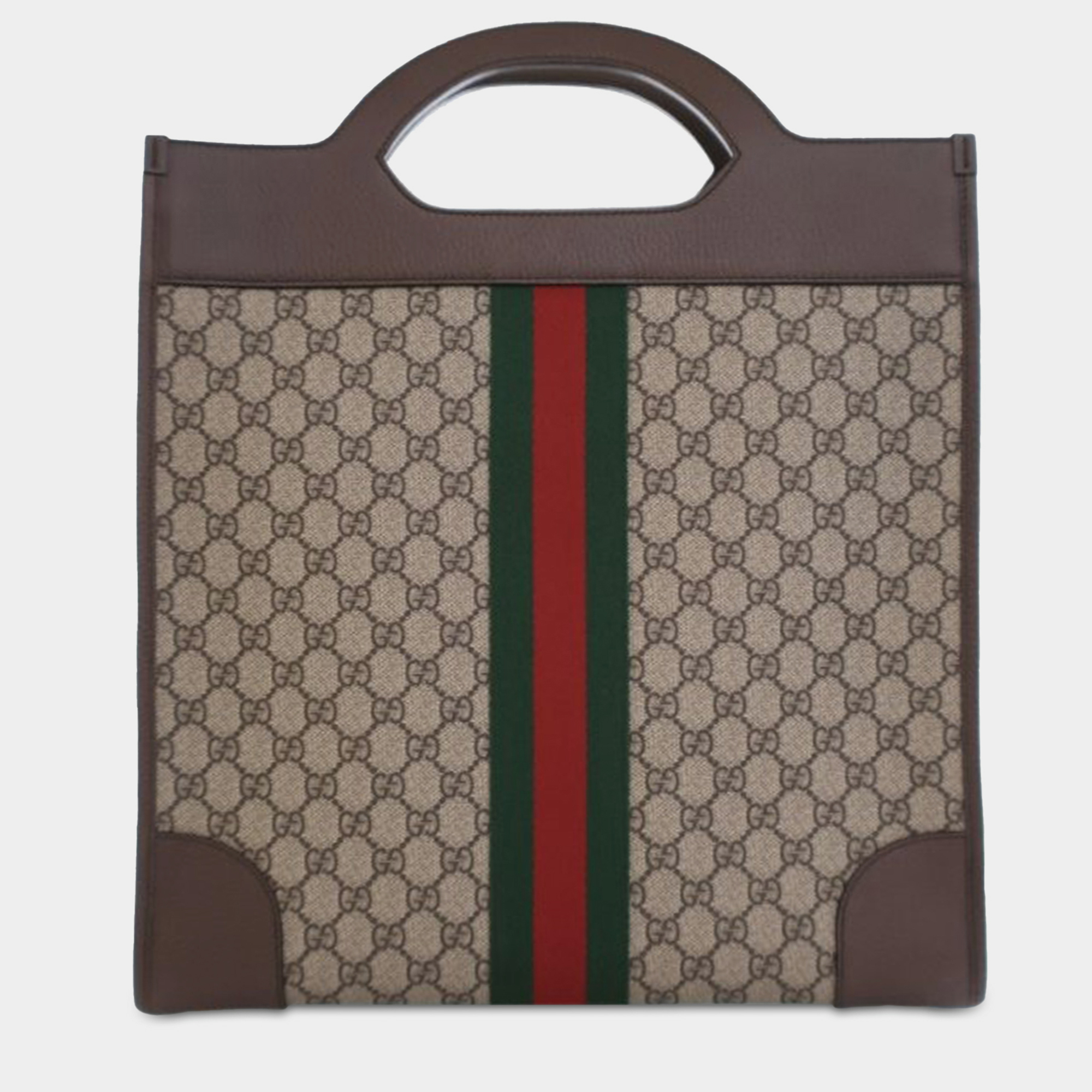 Gucci GG Supreme Ophidia Vertical Tote Bag