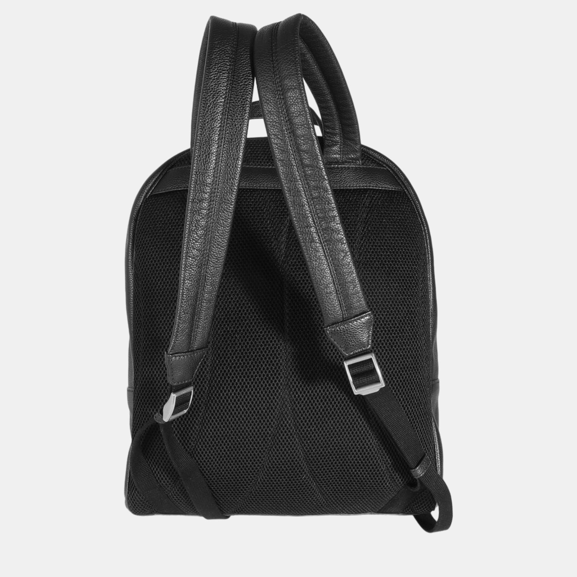 Gucci Black Calfskin Vintage Logo Day Backpack