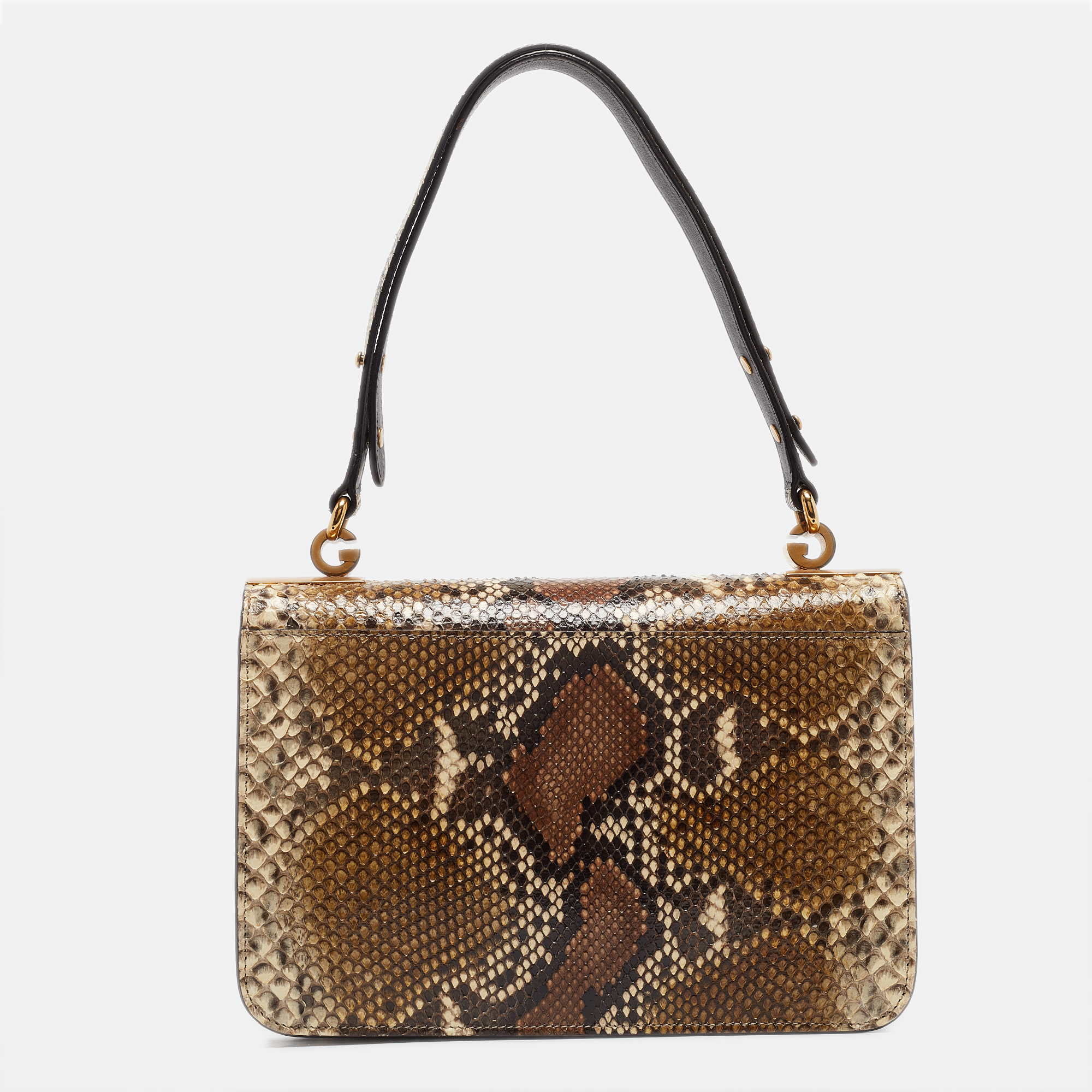 Gucci Multicolor Python Medium 1973 Flap Shoulder Bag