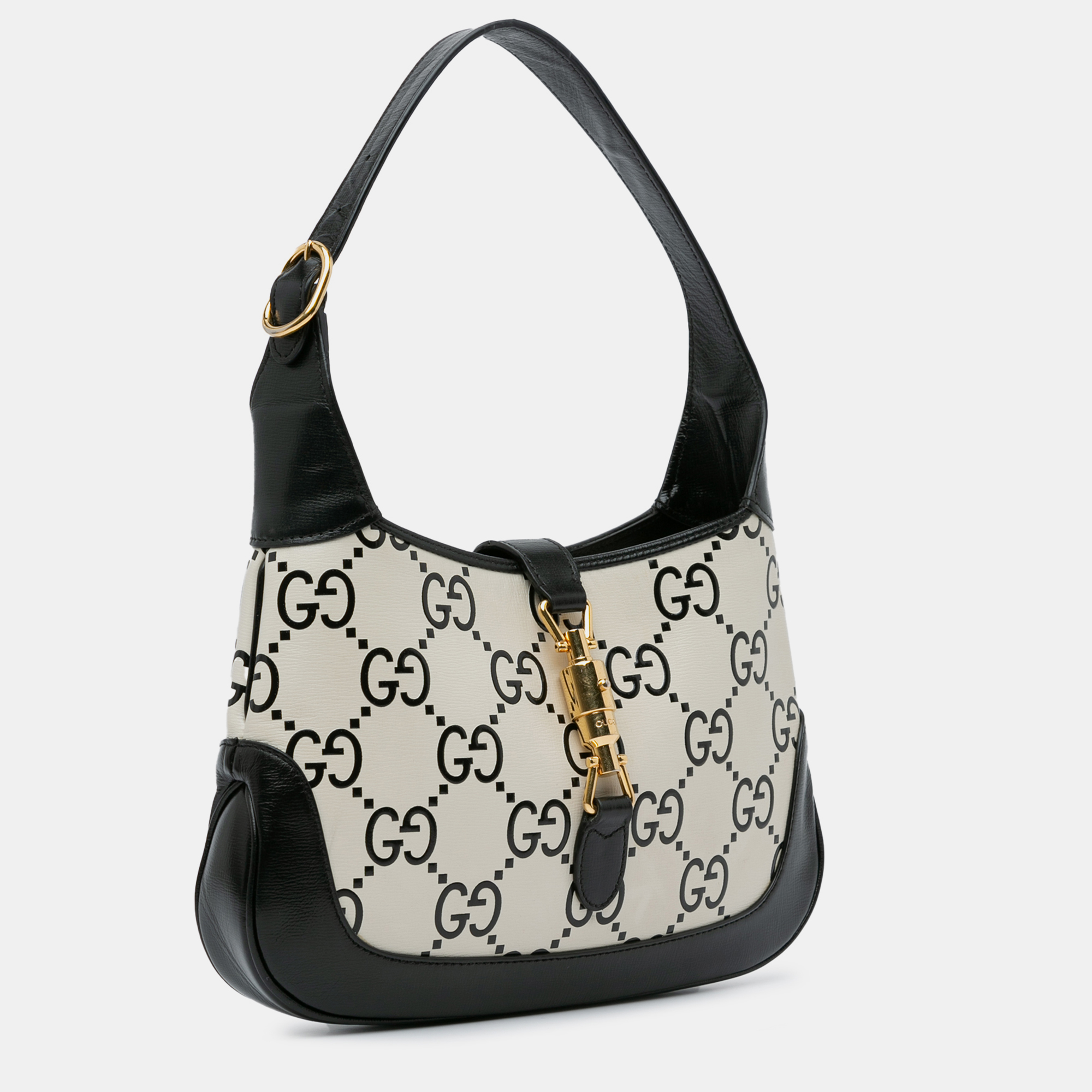 Gucci Small GG Print Leather Jackie 1961