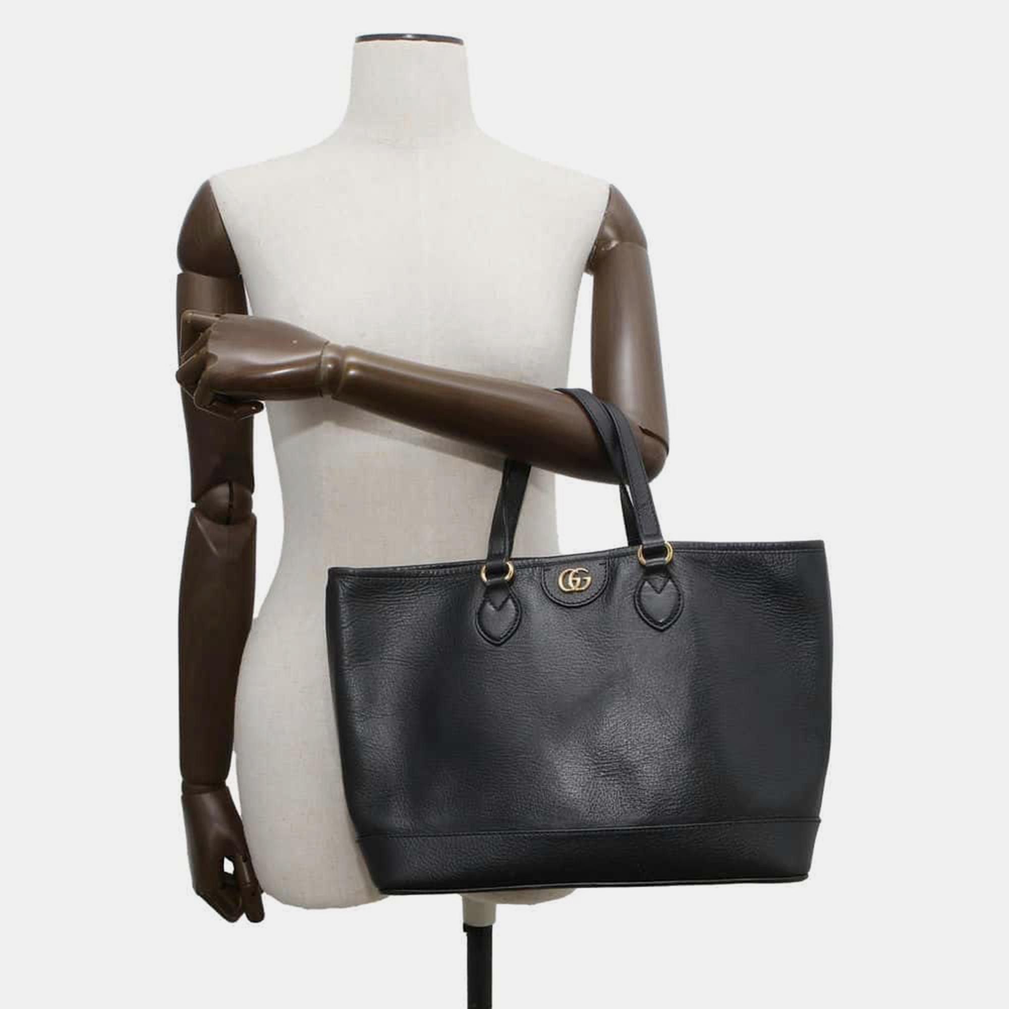 Gucci Black Leather Tote Bag Size Small