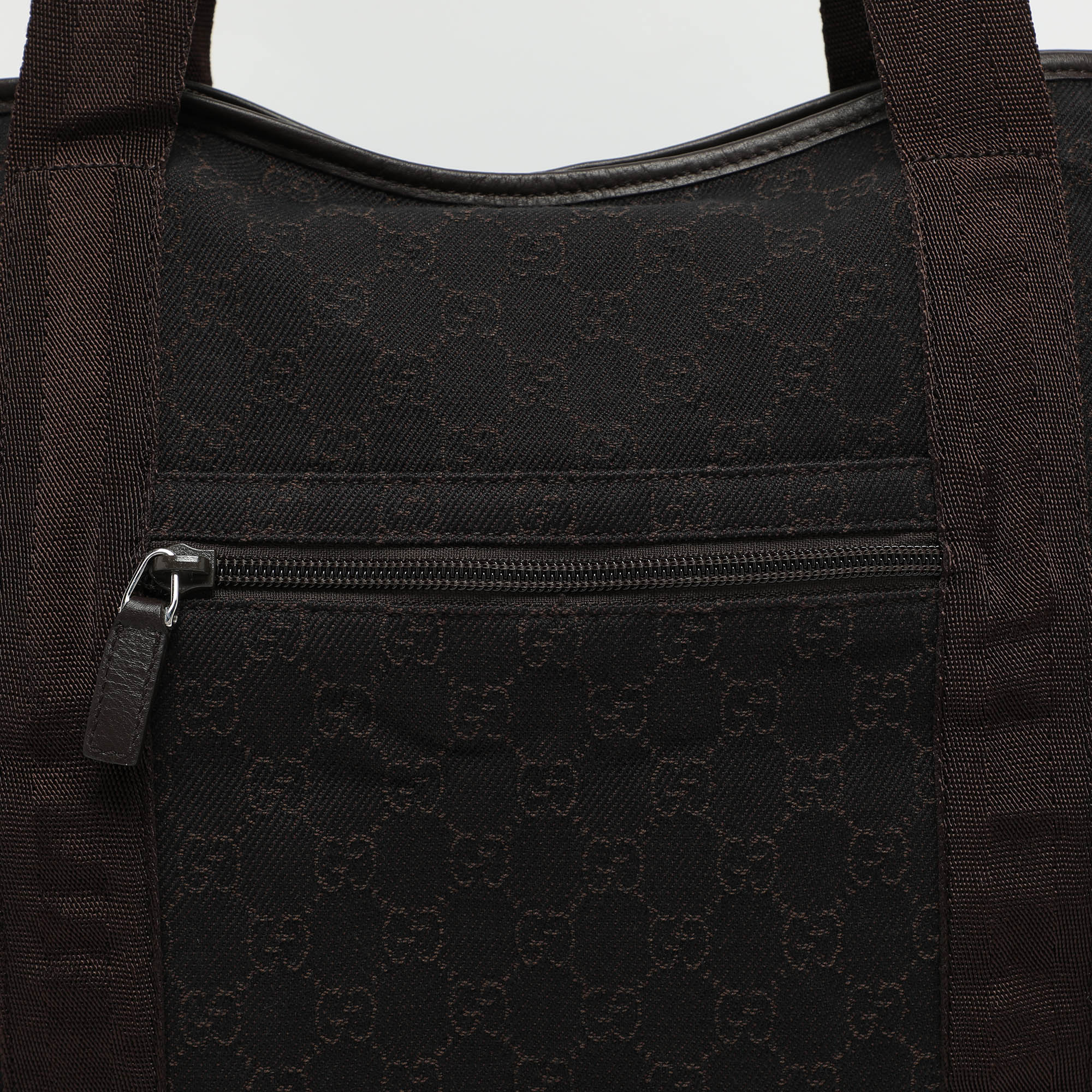 Gucci Brown GG Canvas Traveller Tote