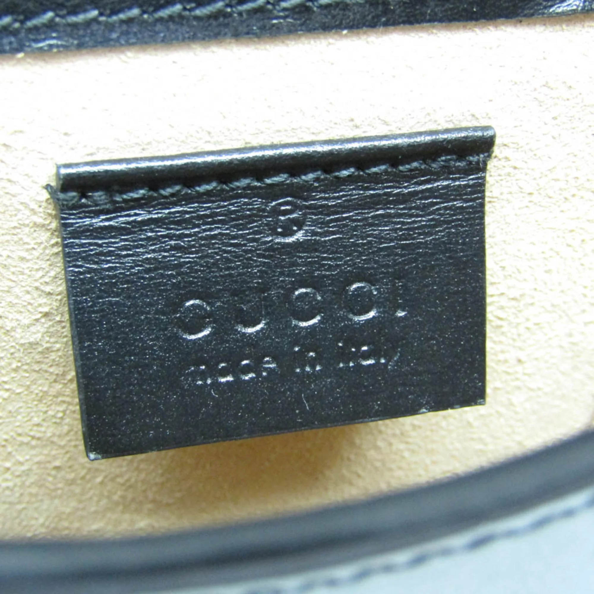 Gucci Black Leather Mini Horsebit 1955 Shoulder Bag