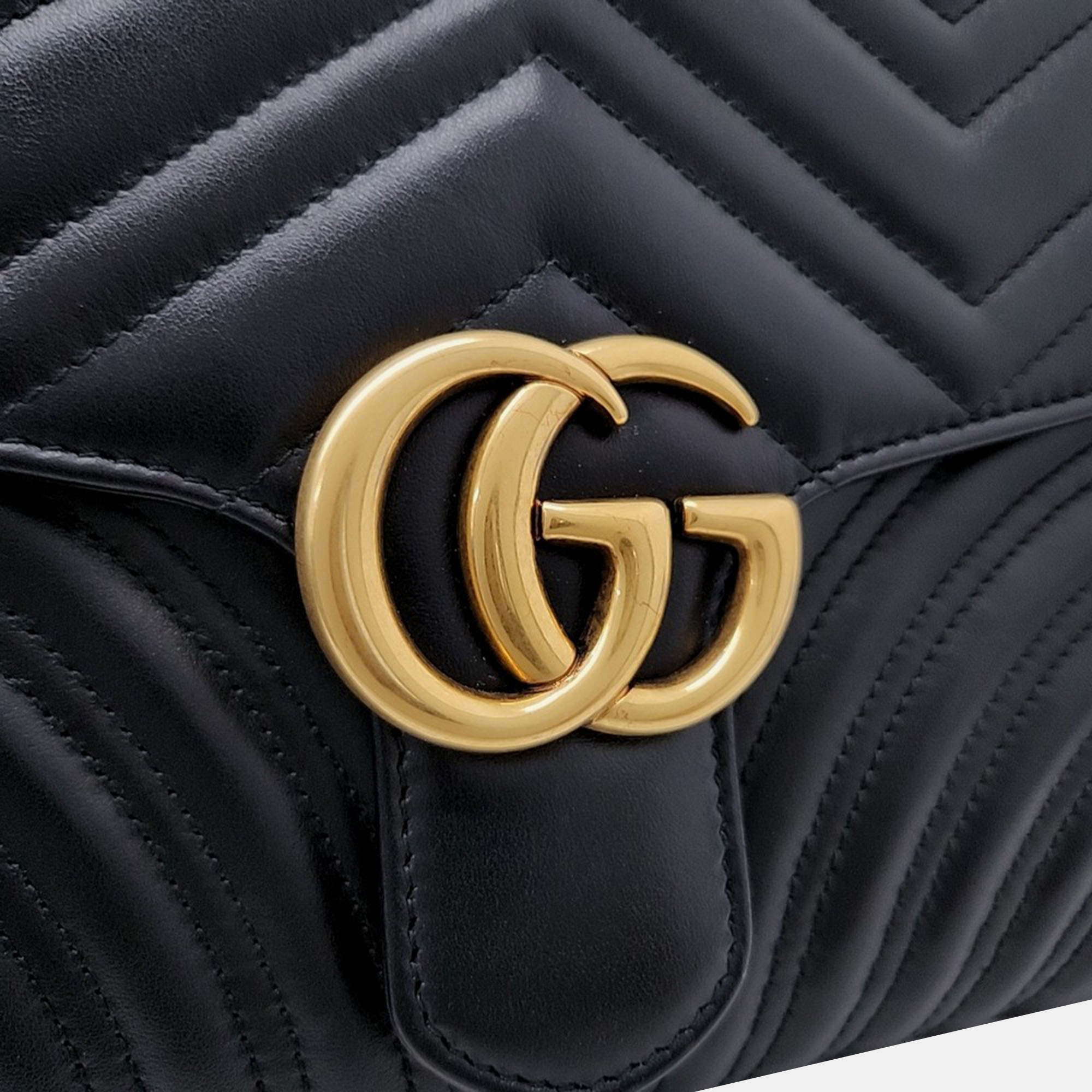 Gucci Marmont Matelasse Clutch Bag