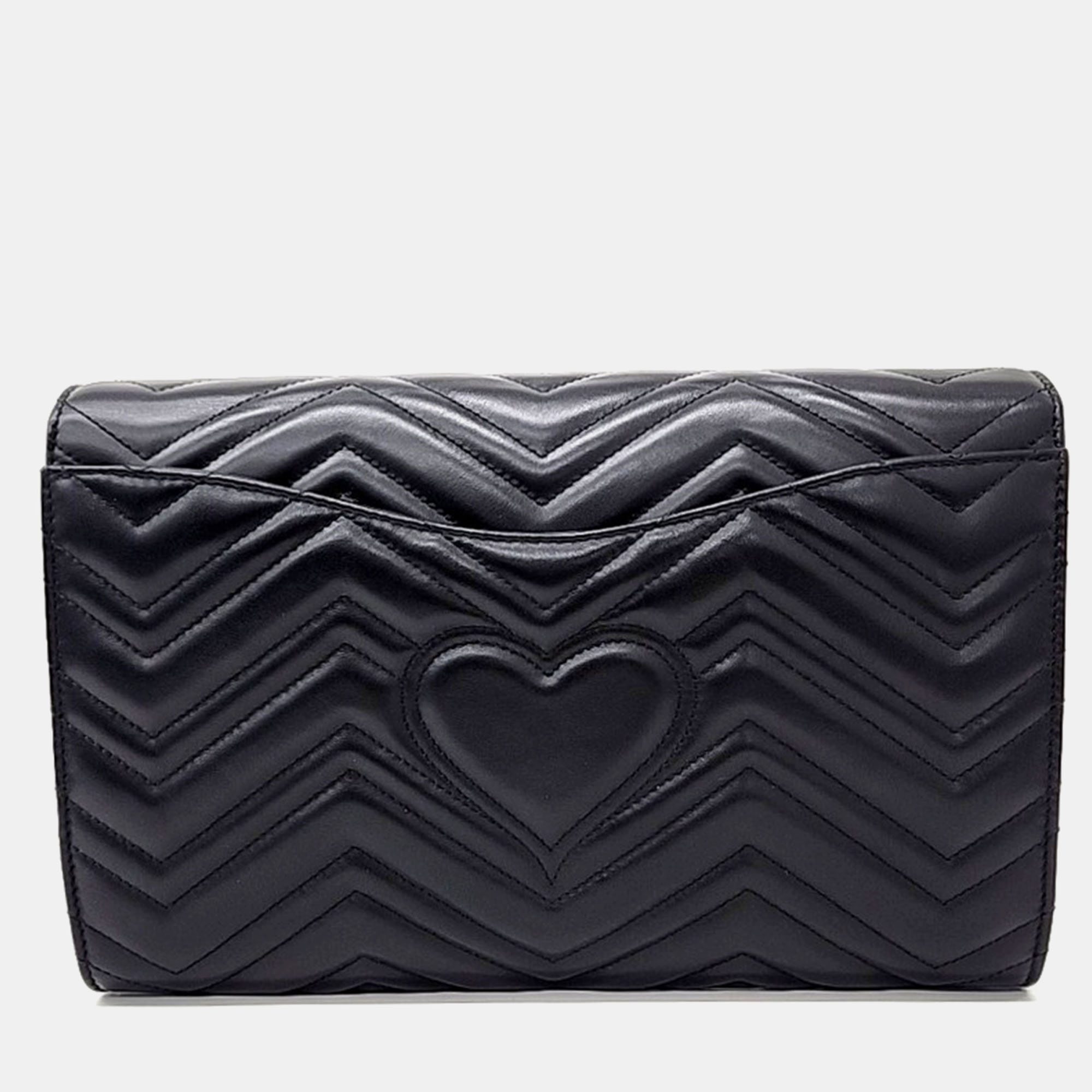 Gucci Marmont Matelasse Clutch Bag