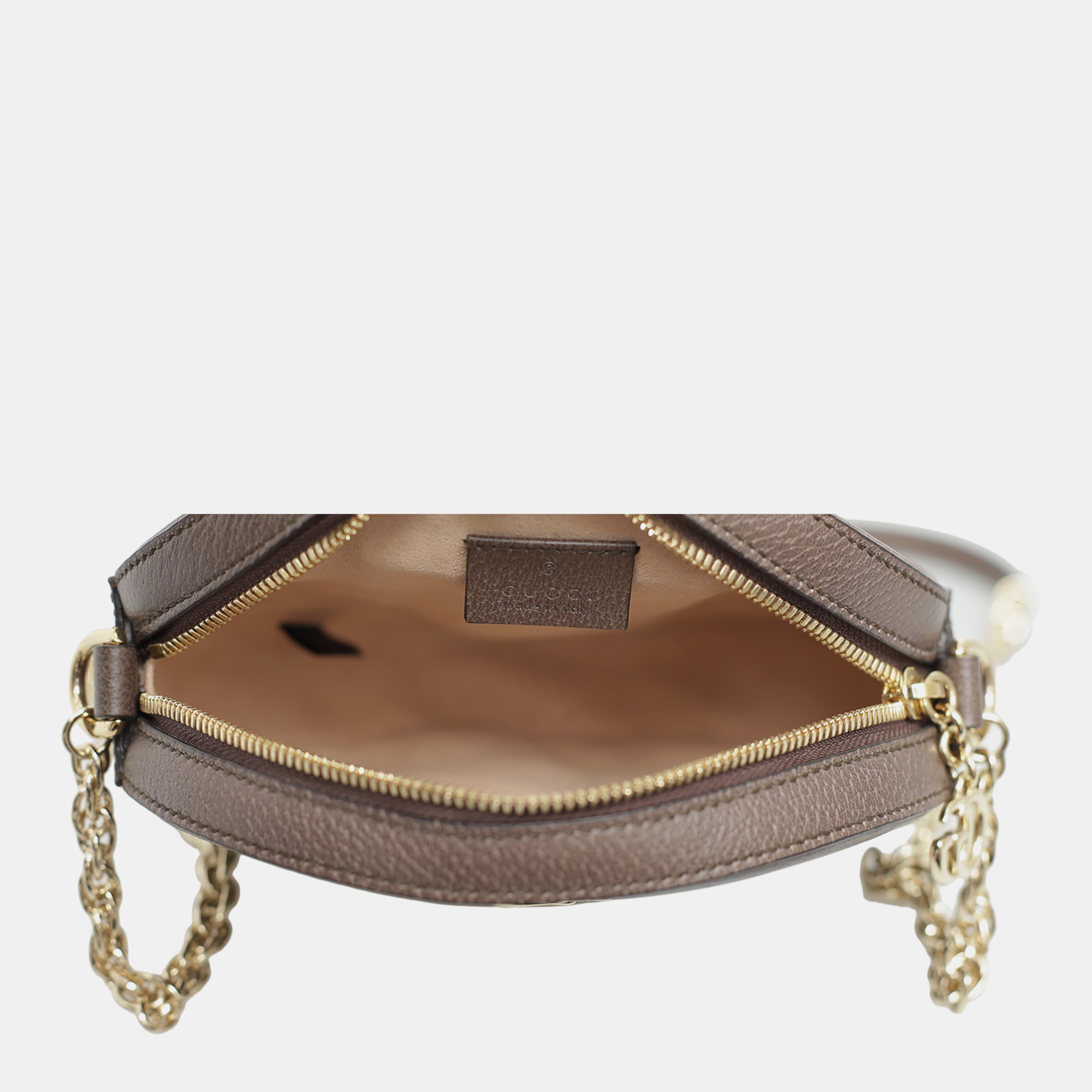 Gucci Brown GG Supreme Mini Ophidia Shoulder Bag