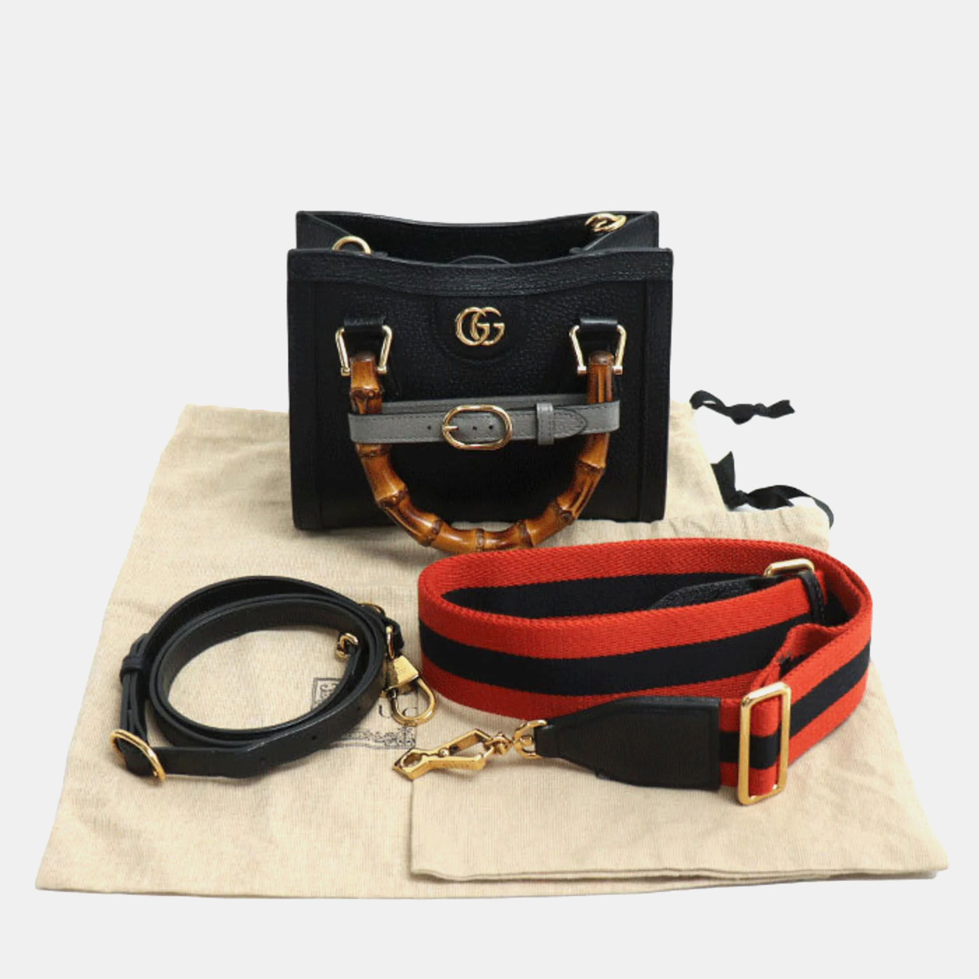 Gucci Black Diana Tote Bag