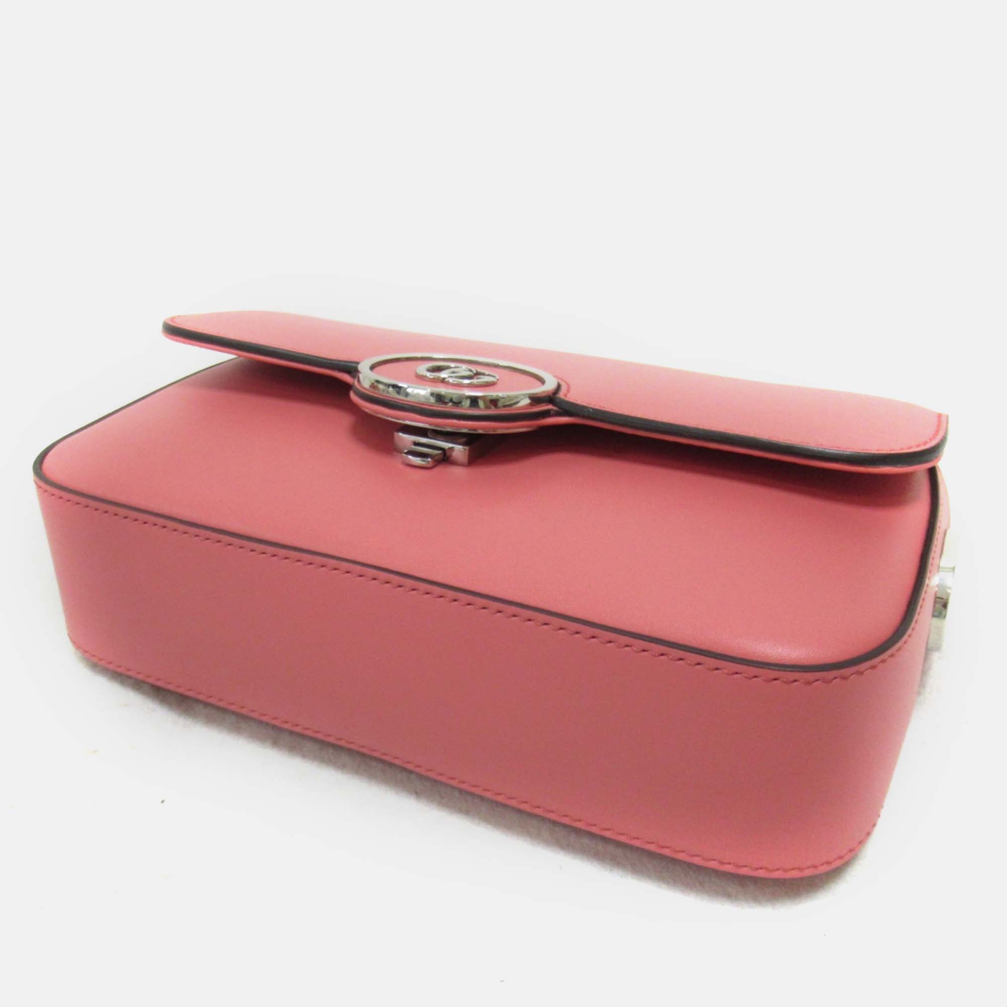 Gucci Pink Leather Mini Shoulder Bag