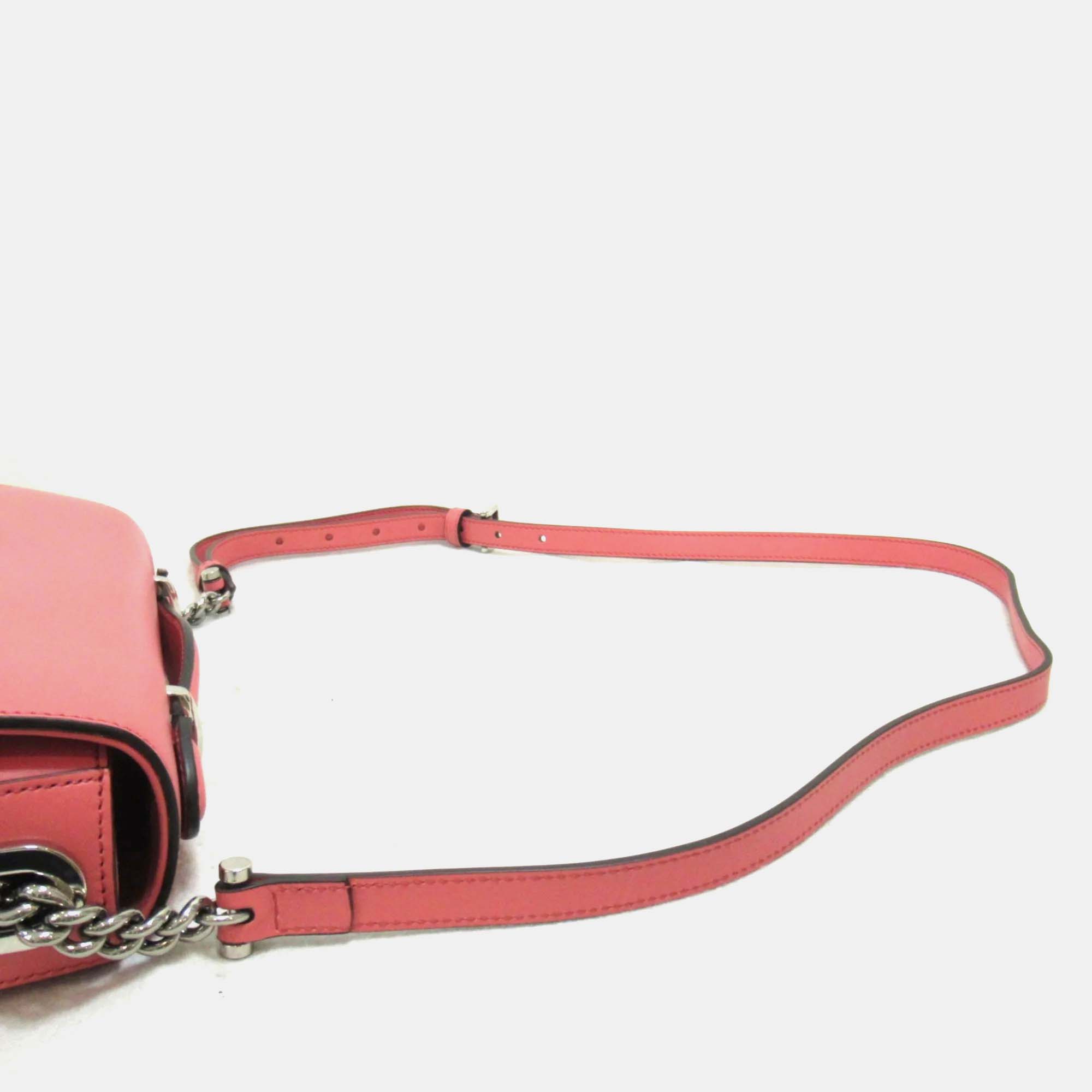 Gucci Pink Leather Mini Shoulder Bag