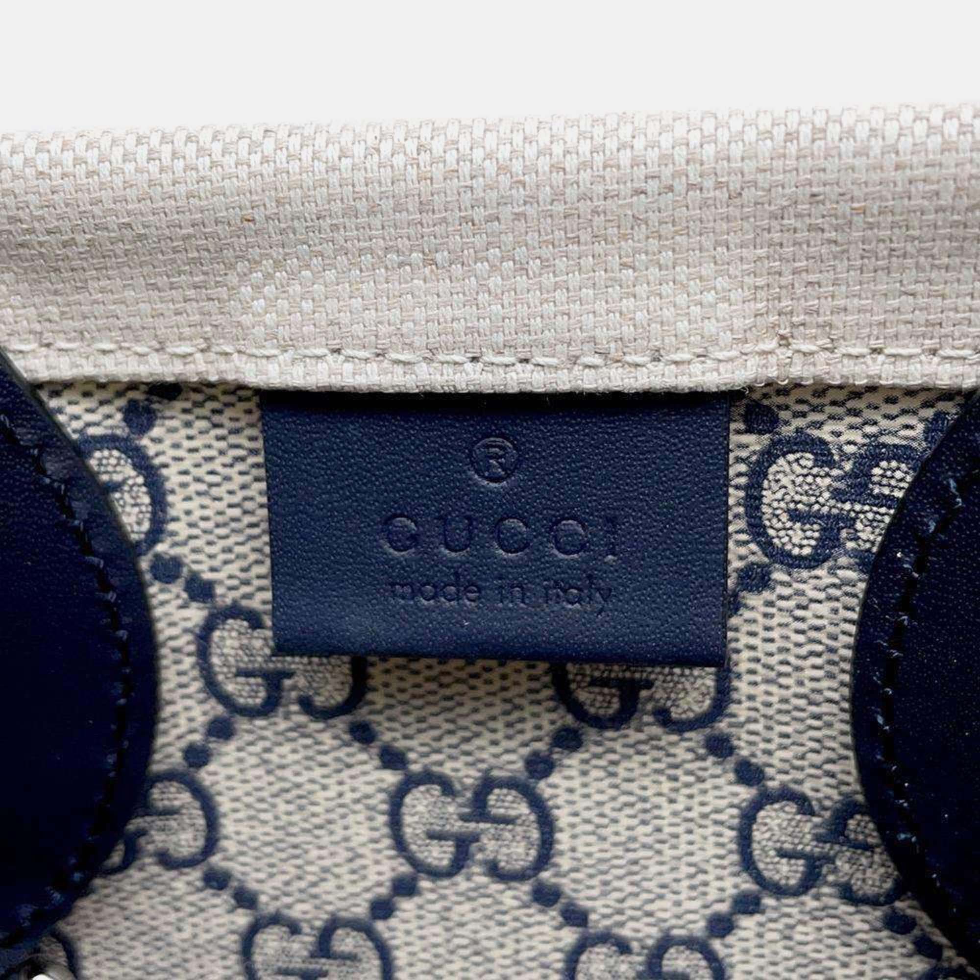 Gucci Printed Canvas Handbag