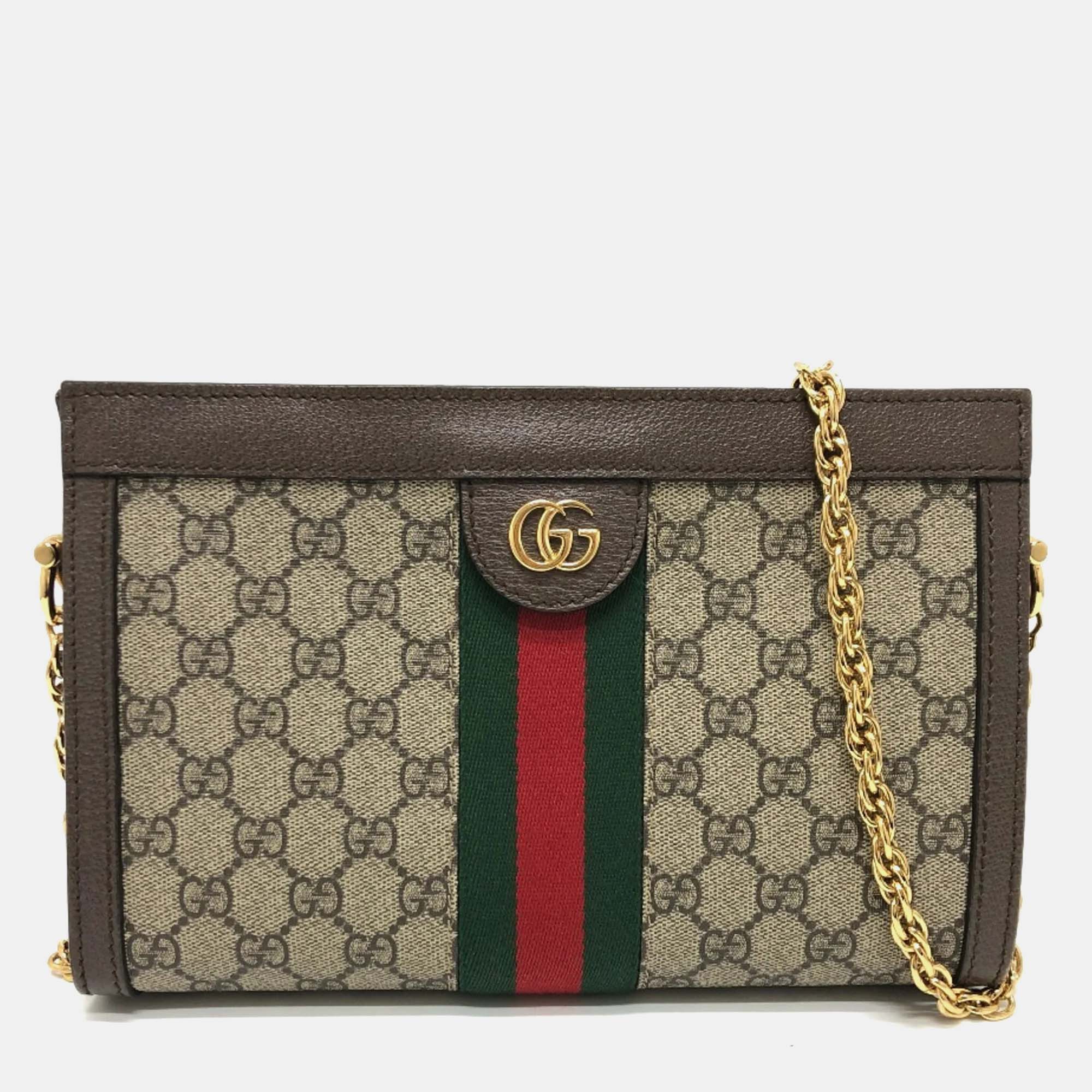 Gucci Brown Chain Bag Shoulder Bag