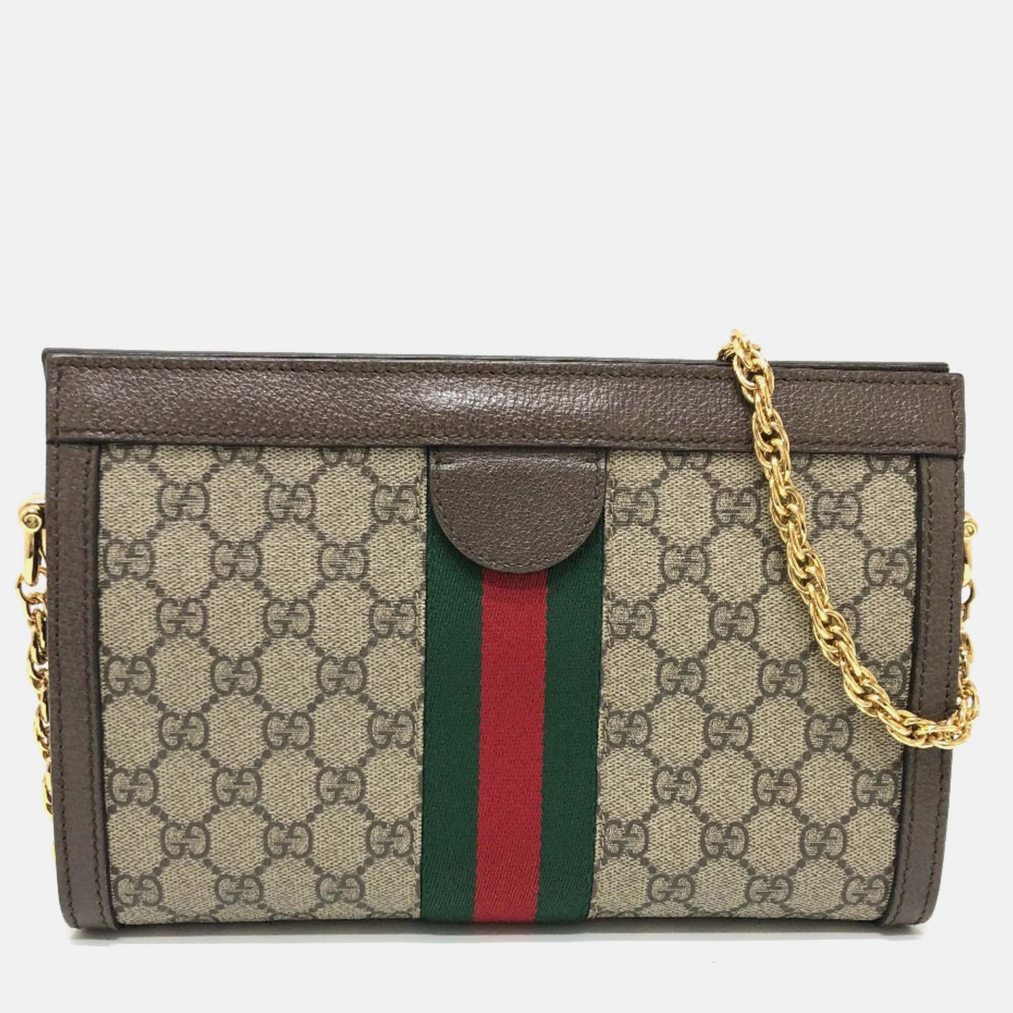 Gucci Brown Chain Bag Shoulder Bag