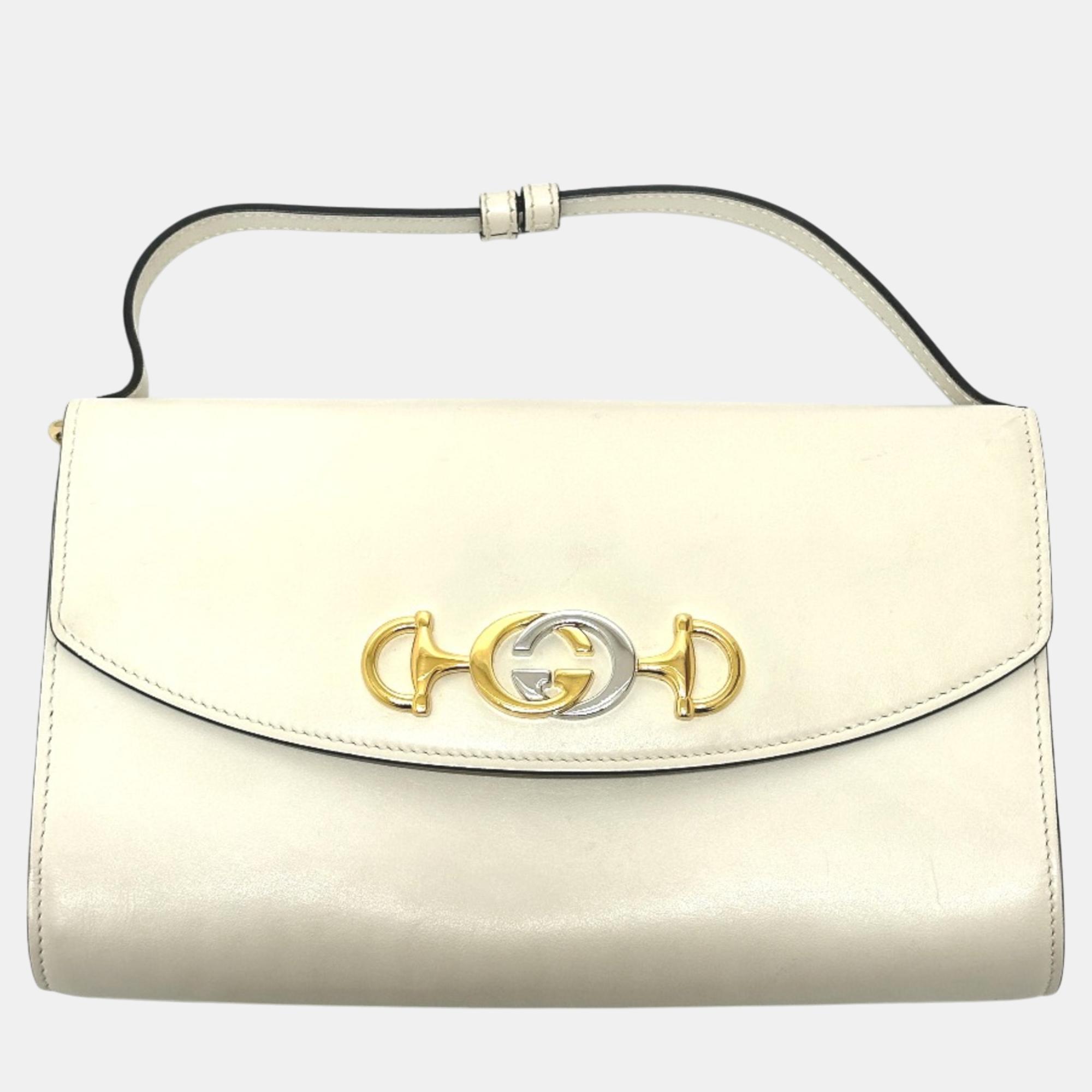 Gucci Off White Chain Shoulder Bag