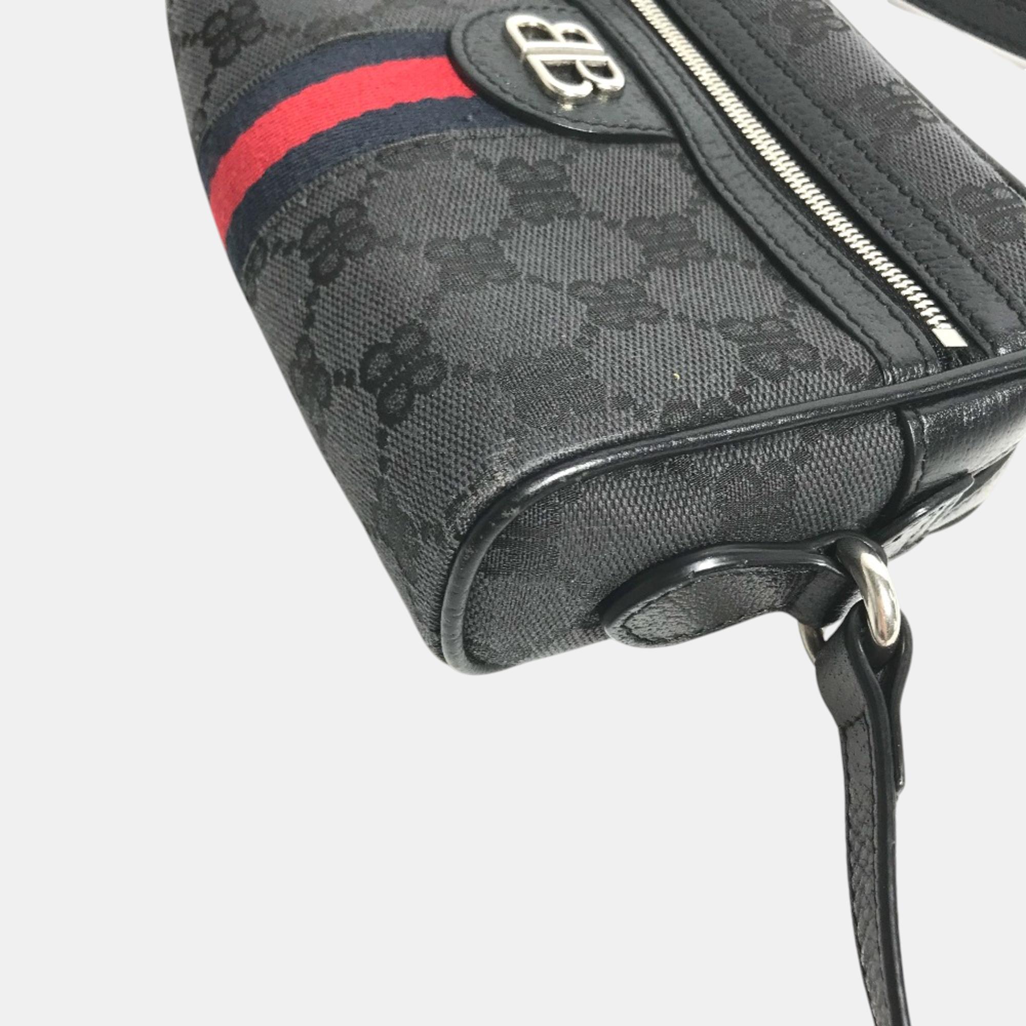 Gucci X Balenciaga Black Pochette Crossbody Bag