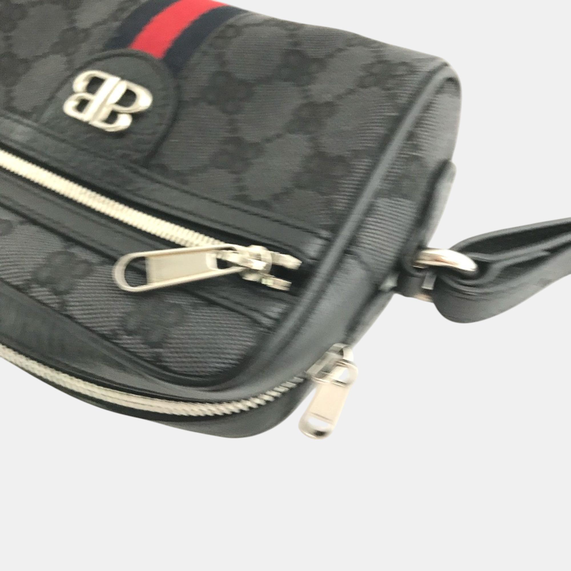 Gucci X Balenciaga Black Pochette Crossbody Bag