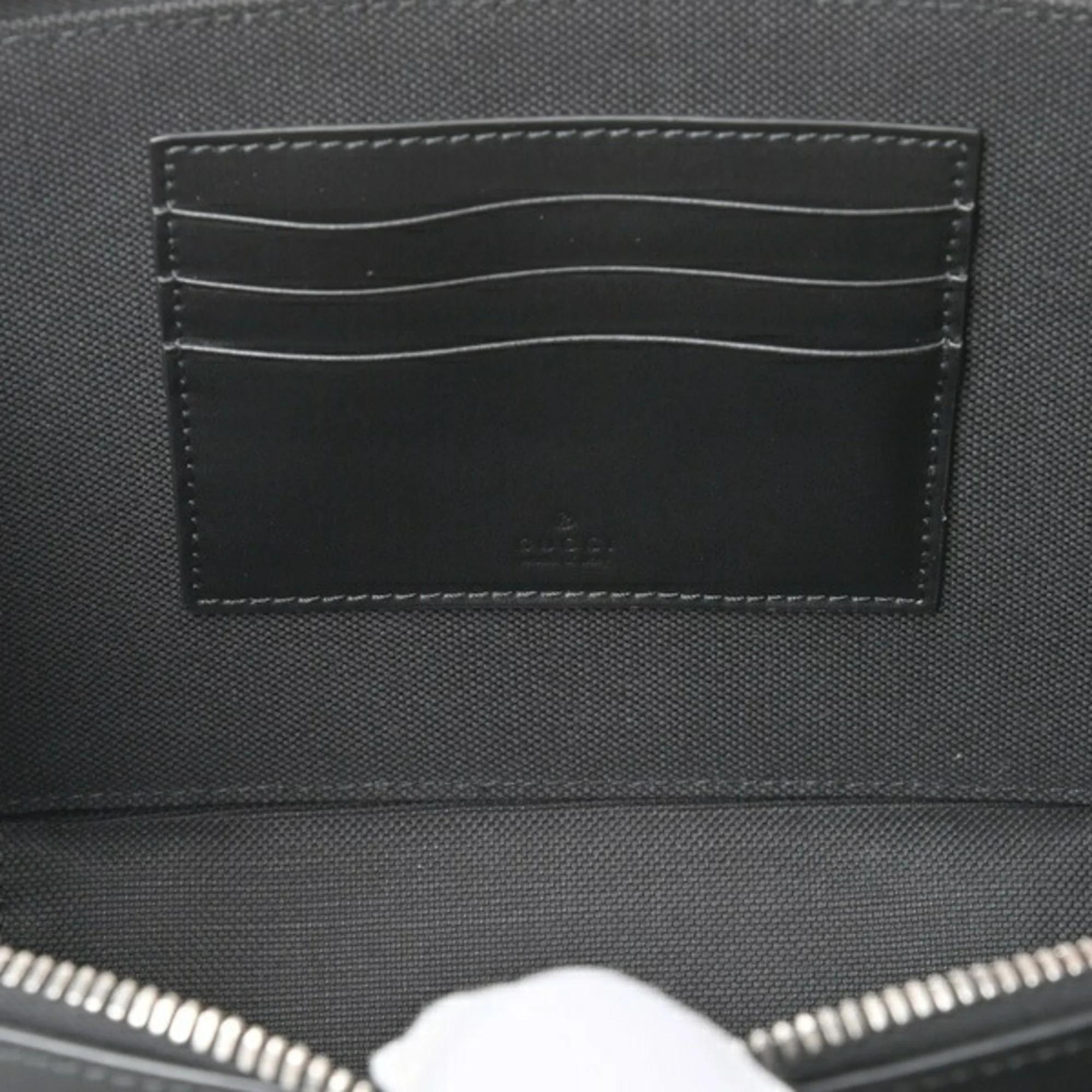 Gucci Black Canvas GG Supreme Shoulder Bag