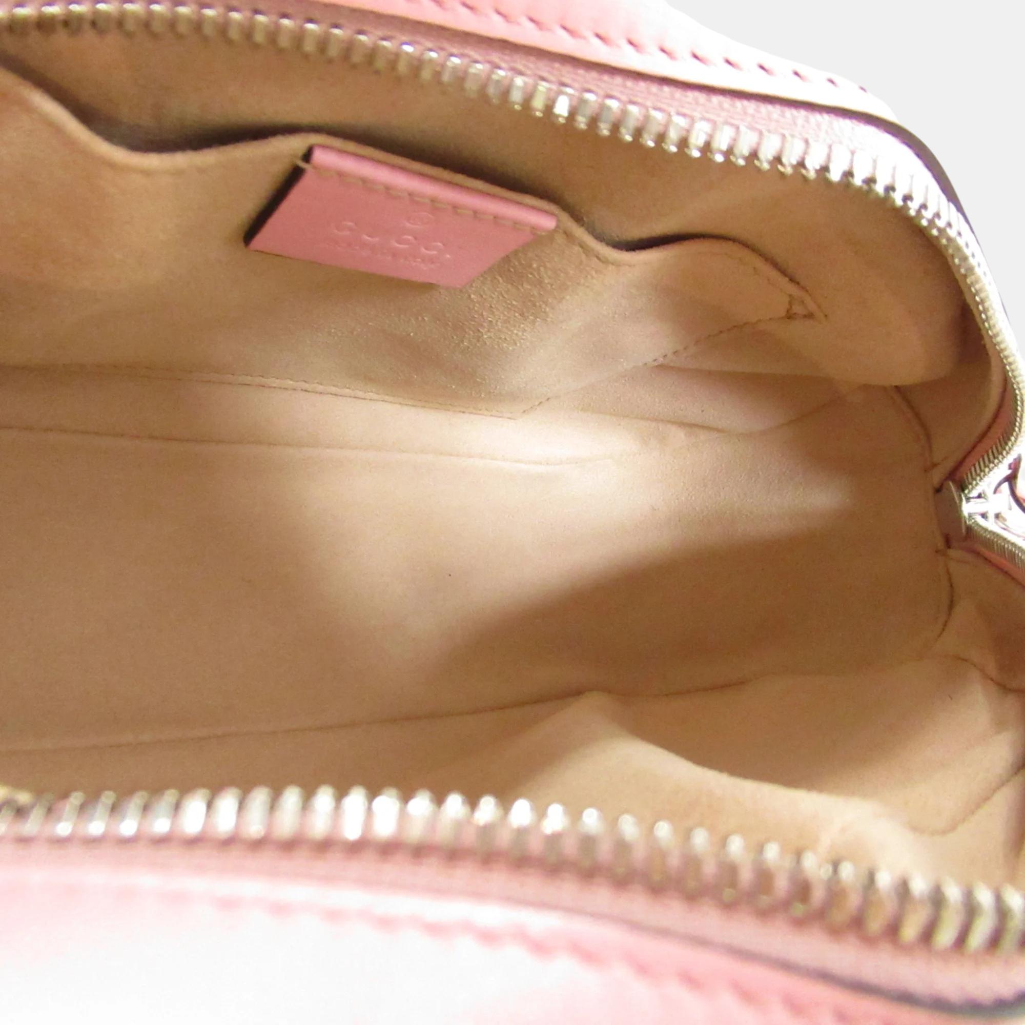 Gucci Pink Leather Shoulder Bag