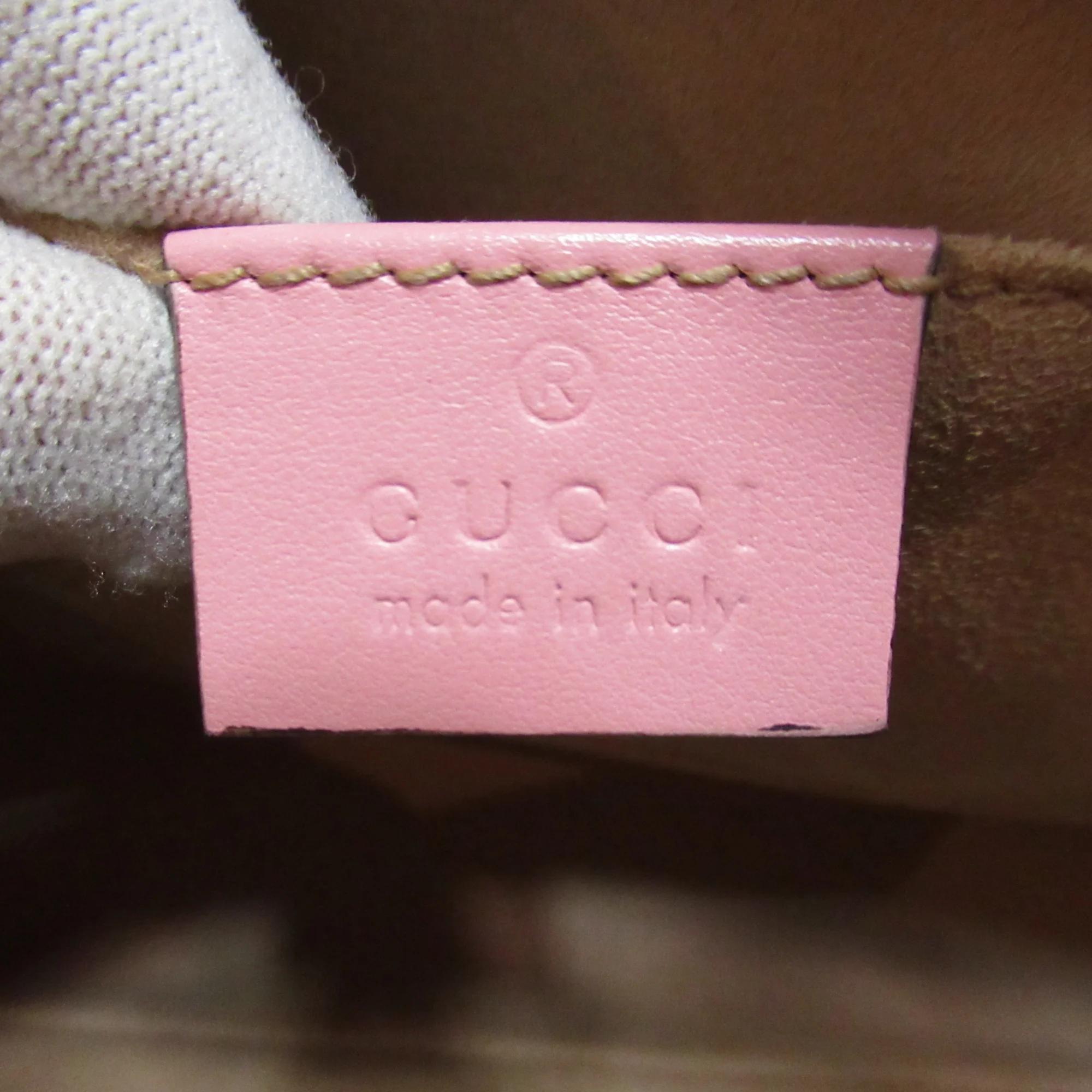 Gucci Pink Leather Shoulder Bag