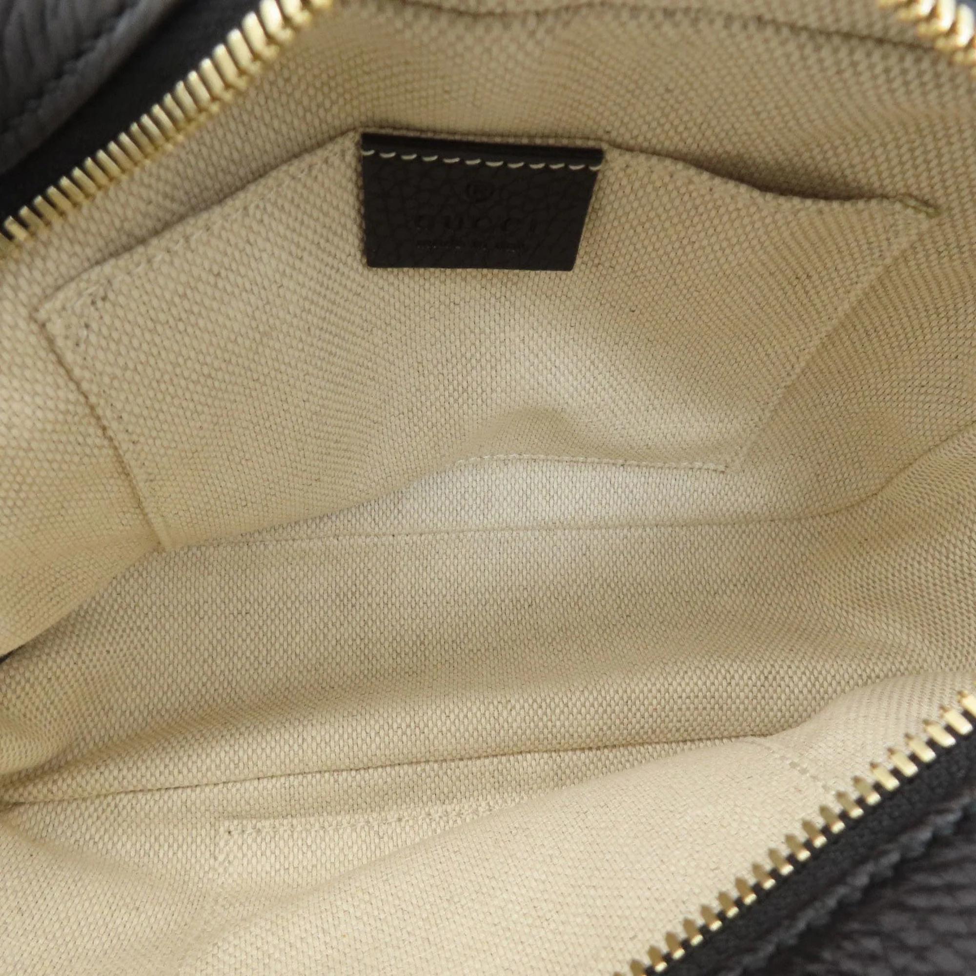 Gucci Leather Soho Interlocking G Shoulder Bag