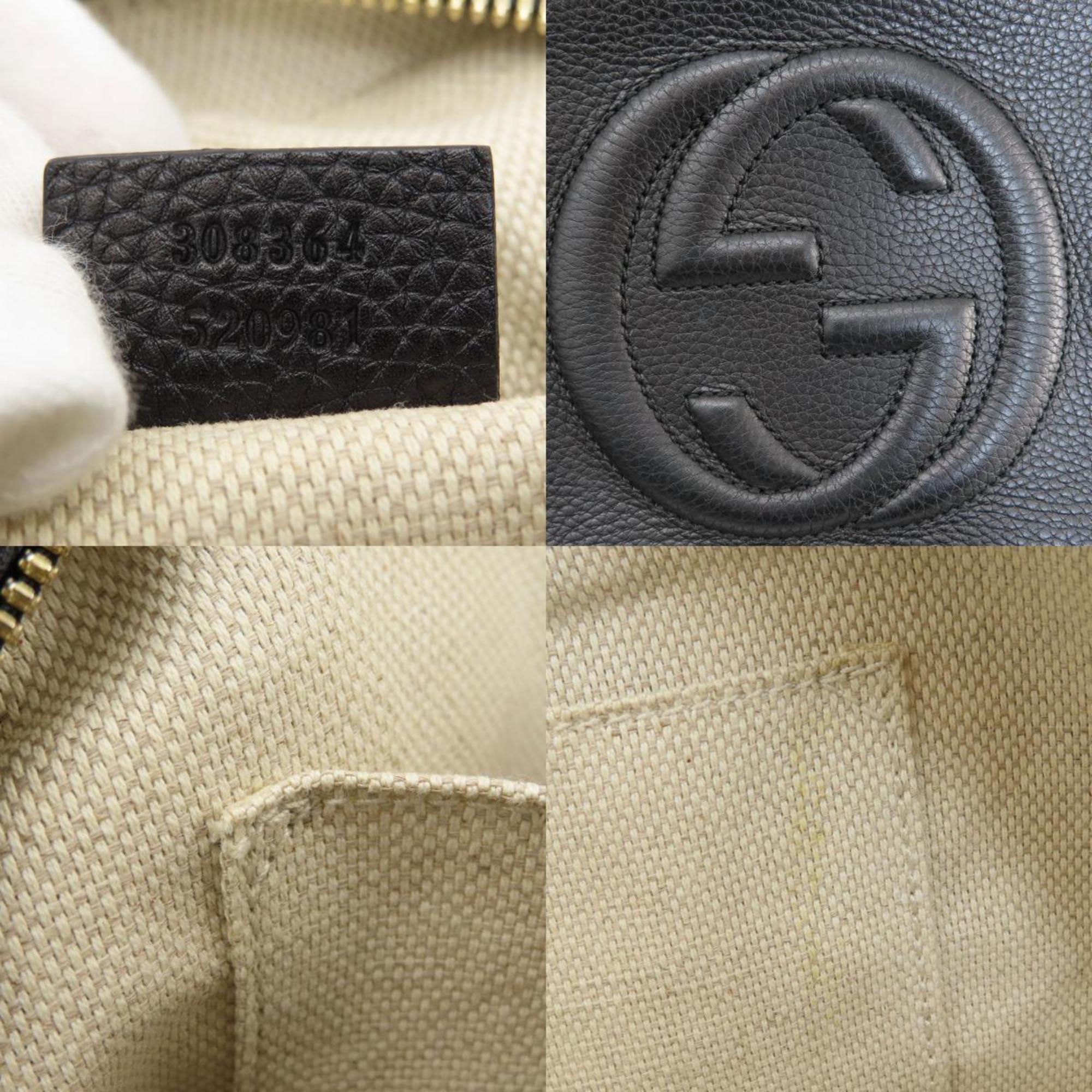 Gucci Leather Soho Interlocking G Shoulder Bag