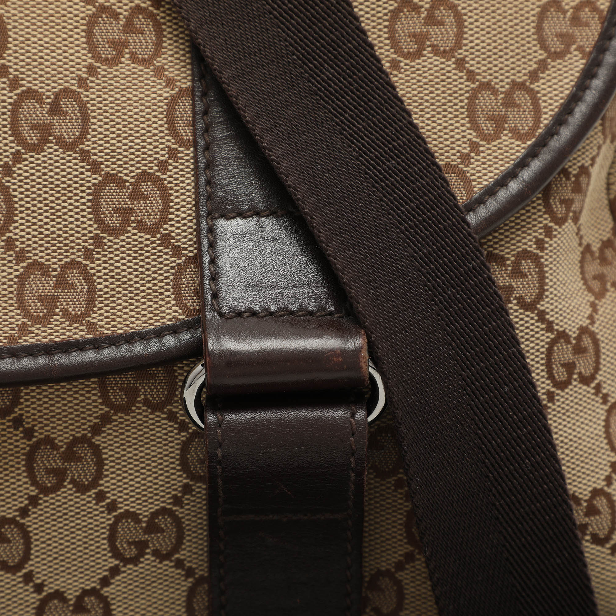 Gucci Beige/Ebony GG Canvas Messenger Bag