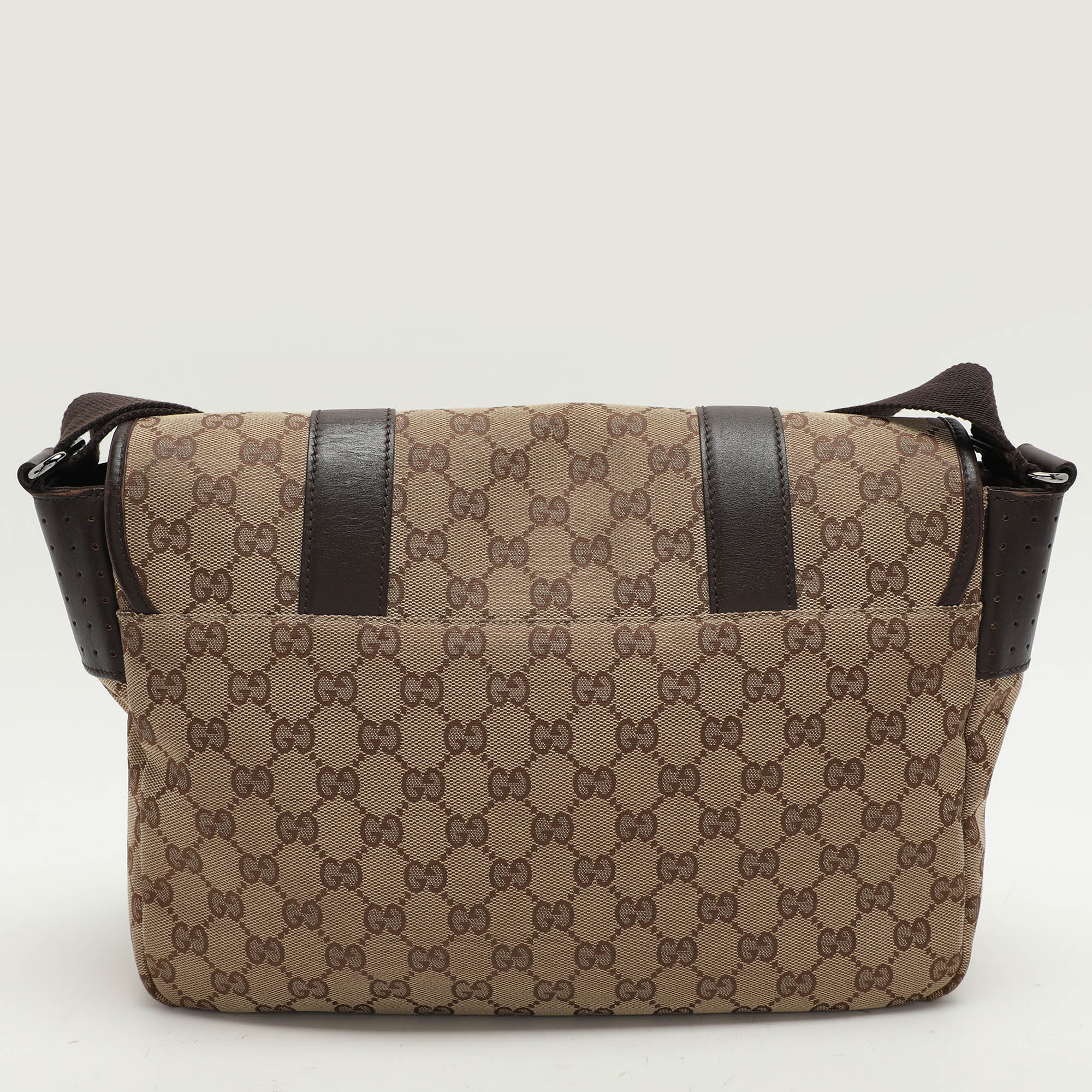 Gucci Beige/Ebony GG Canvas Messenger Bag