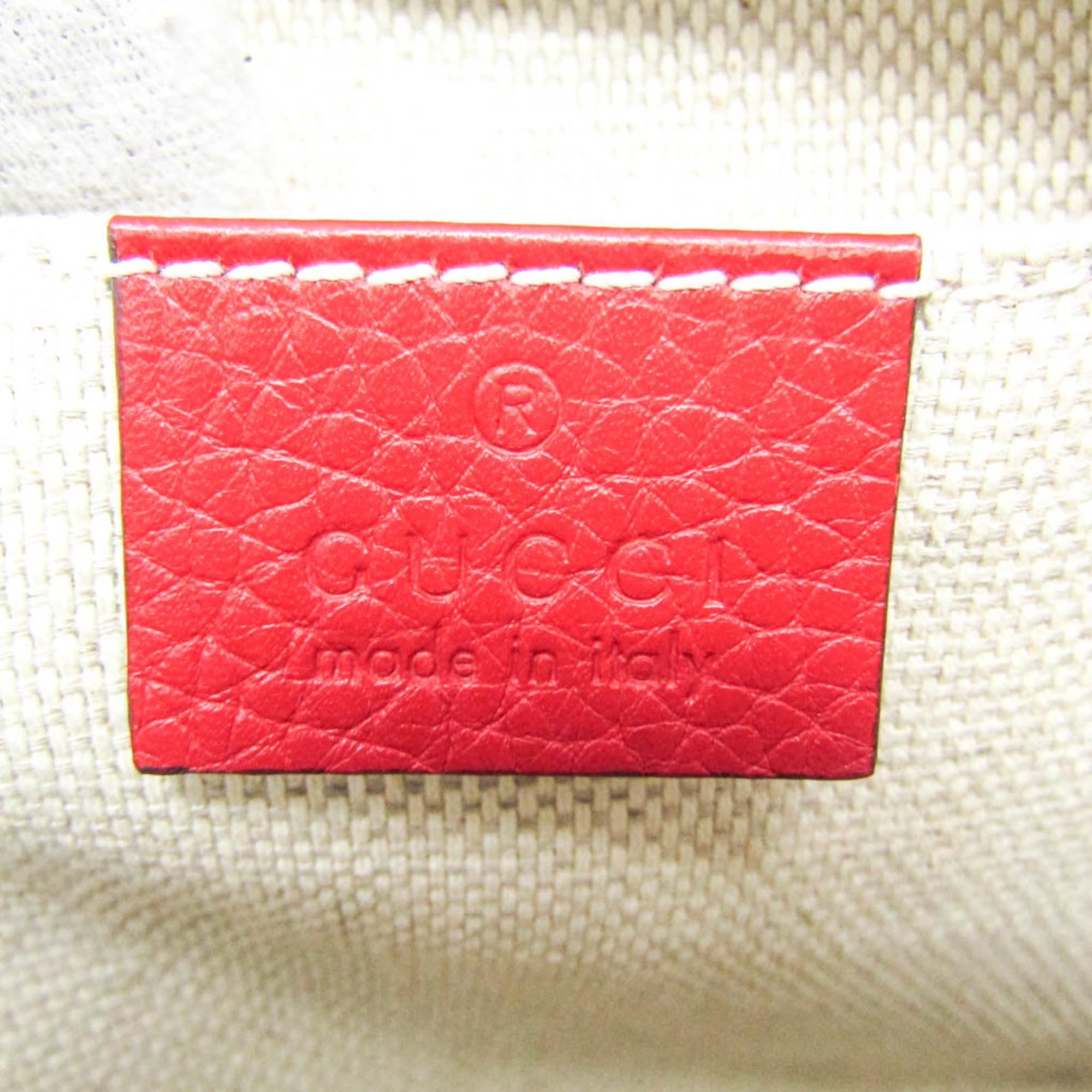 Gucci Red Interlocking G Leather Soho Disco Bag