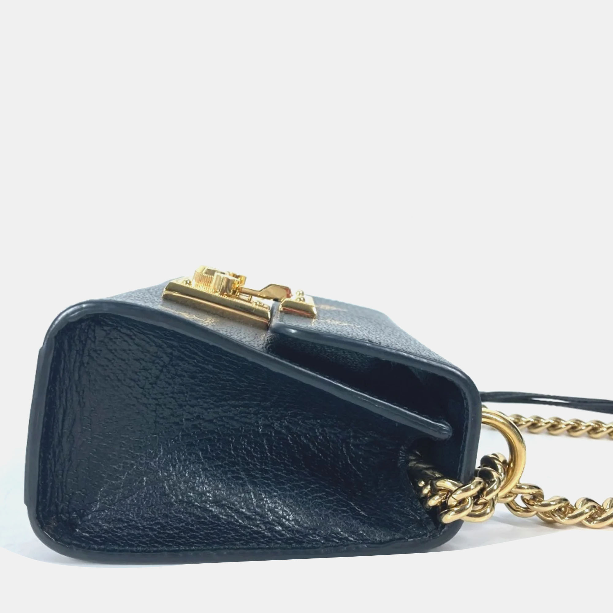 Gucci Black Gold Crossbody Bag