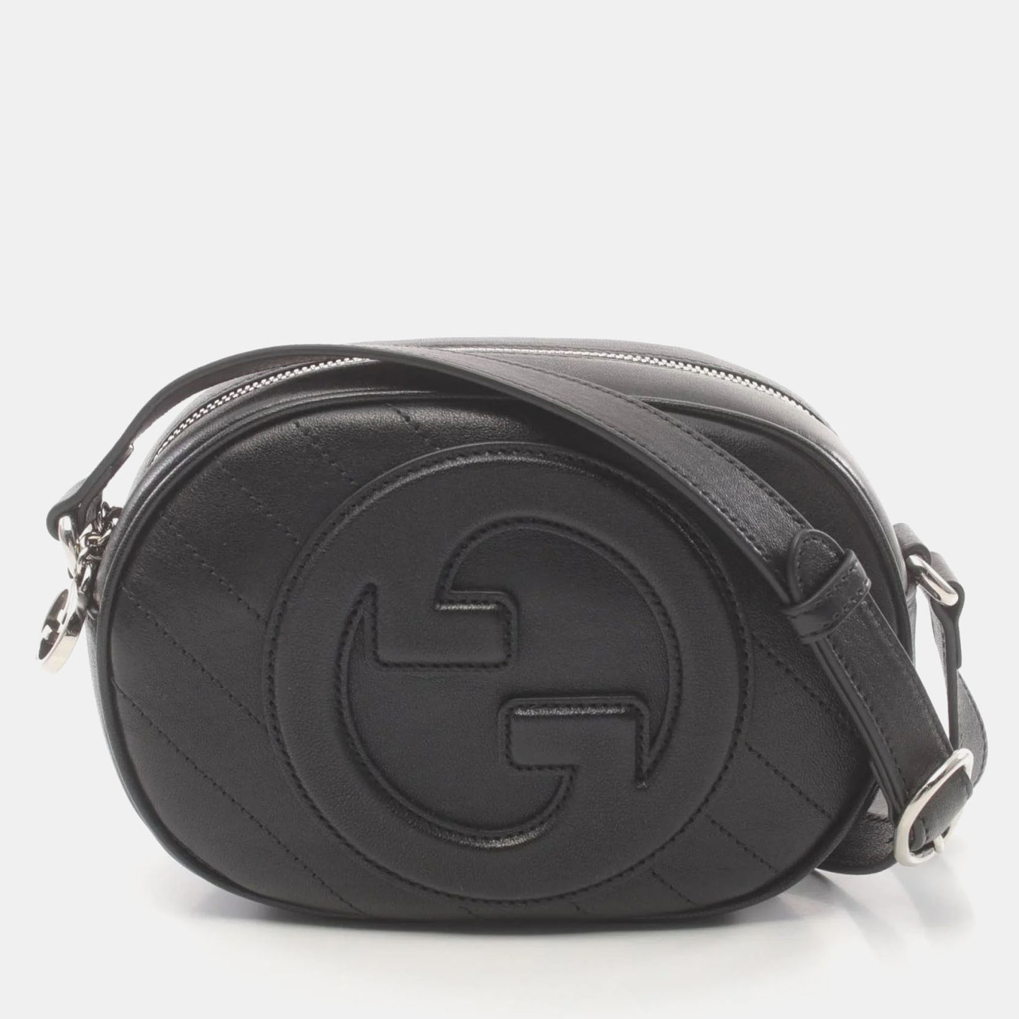 Gucci Leather Black Blondie Shoulder Bag