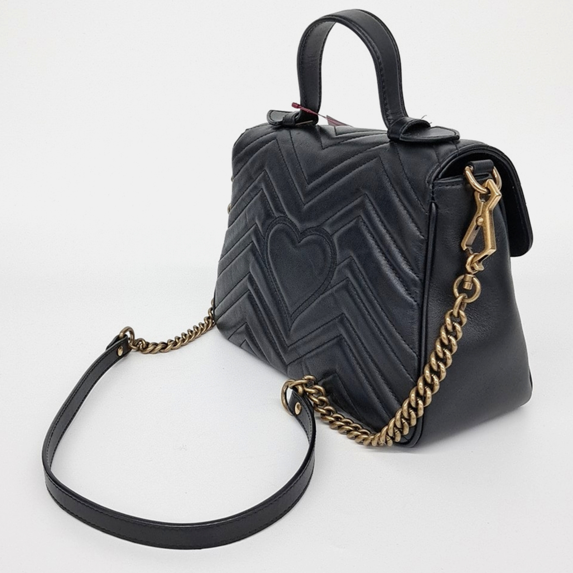 Gucci Matelasse Marmont Top Handle Bag