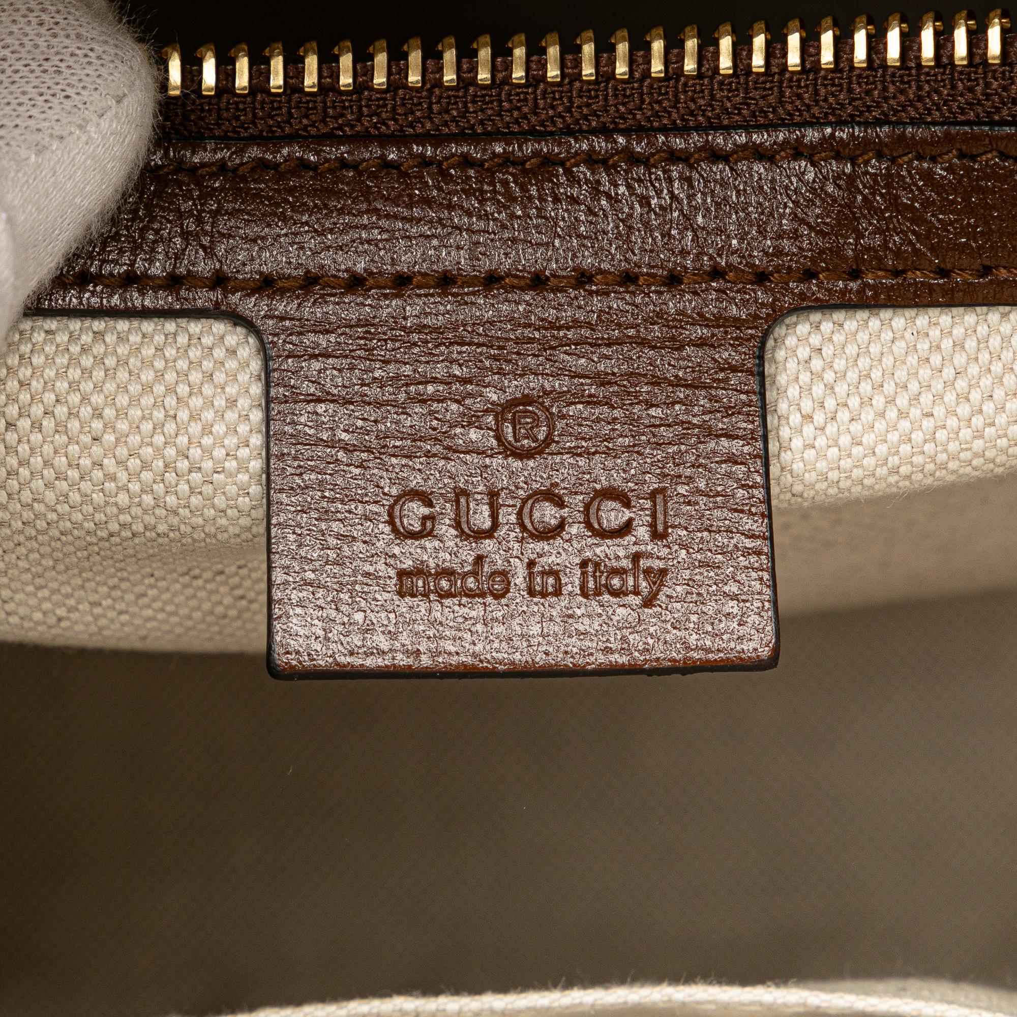 Gucci Small GG Supreme Horsebit 1955 Satchel