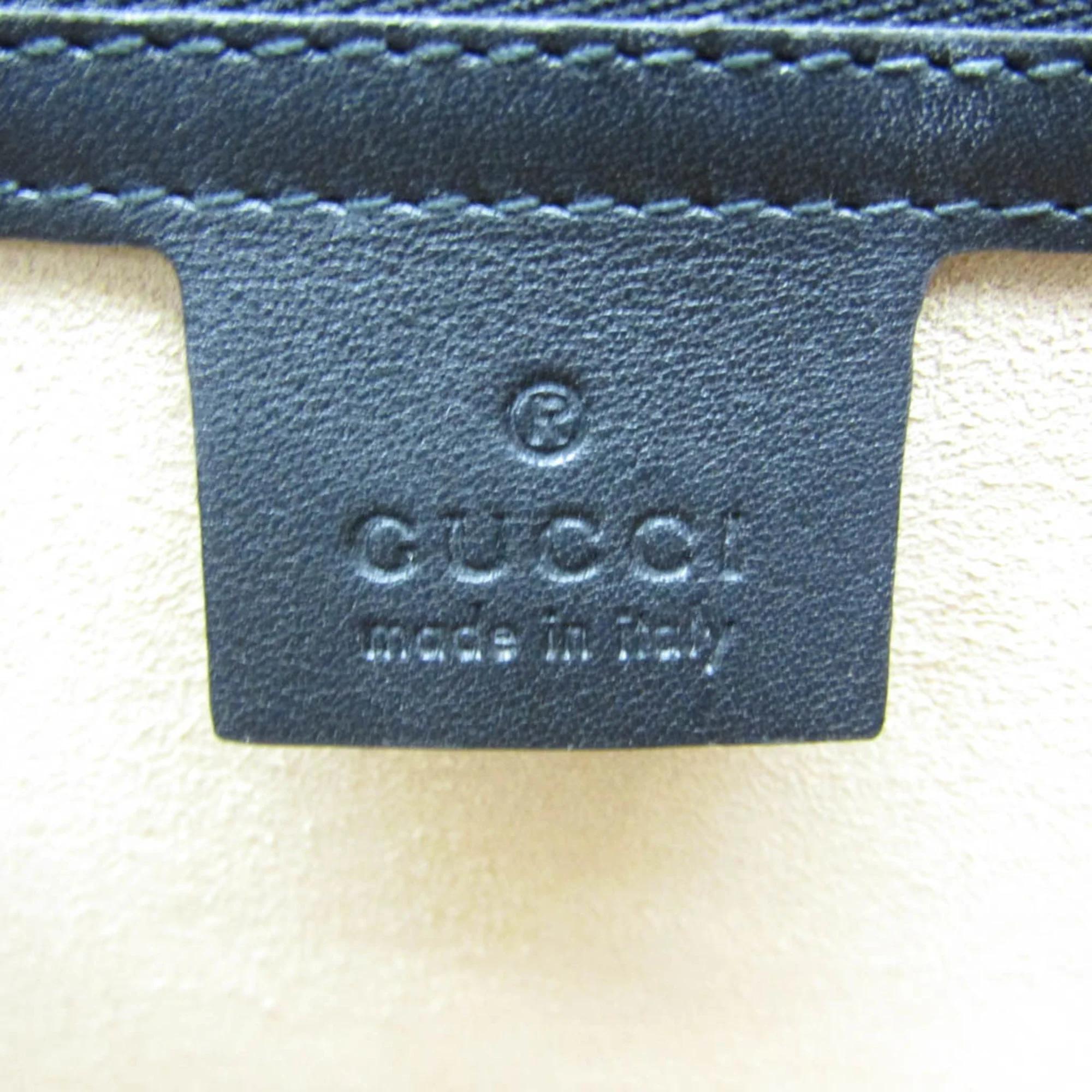 Gucci Brown Sherry Line Sylvie Leather Suede Shoulder Bag