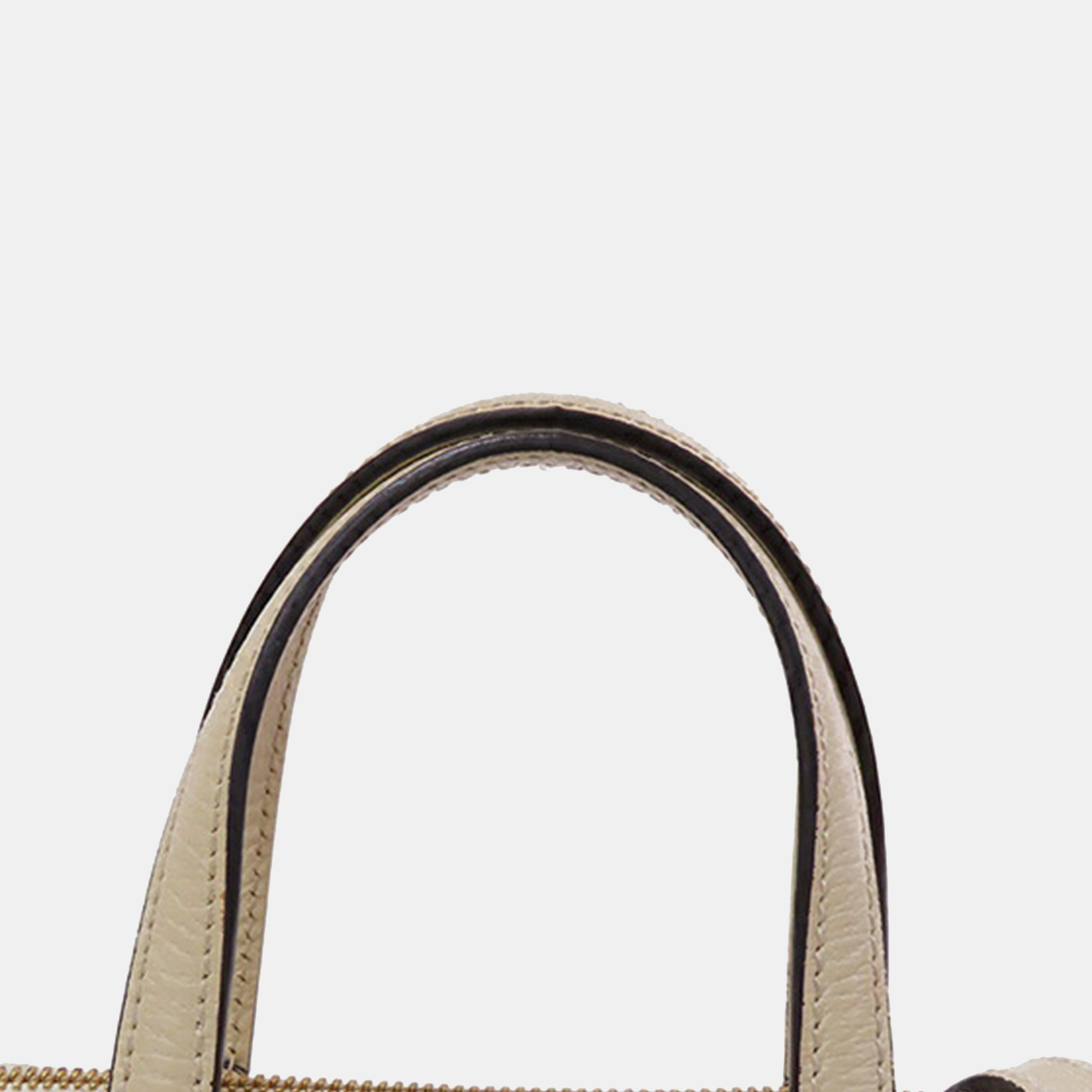 Gucci Beige Brown Coated Canvas Small GG Supreme Ophidia Satchel Bag