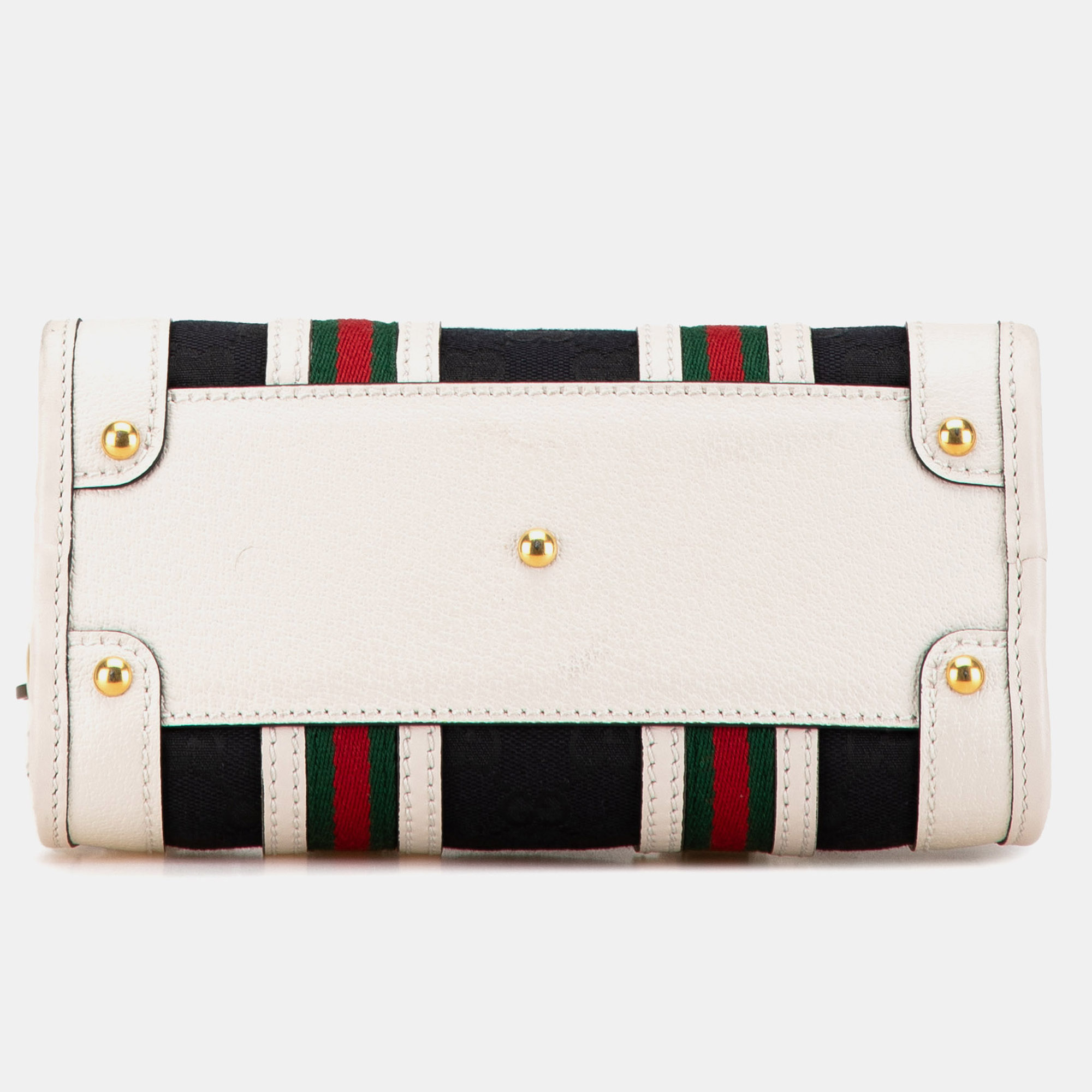 Gucci Multicolor Canvas And Fabric Gucci Mini GG Canvas Bauletto