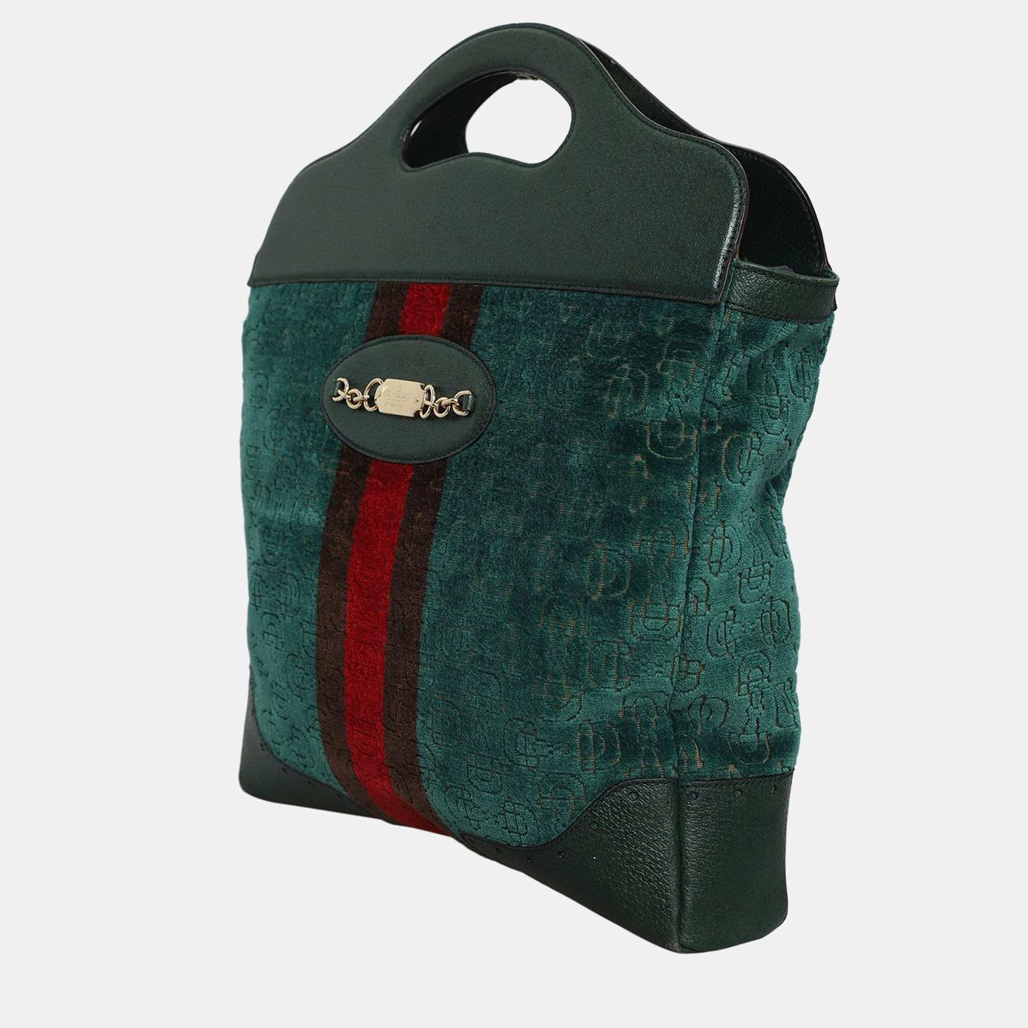 Gucci Velvet Horsebit Shopper Bag