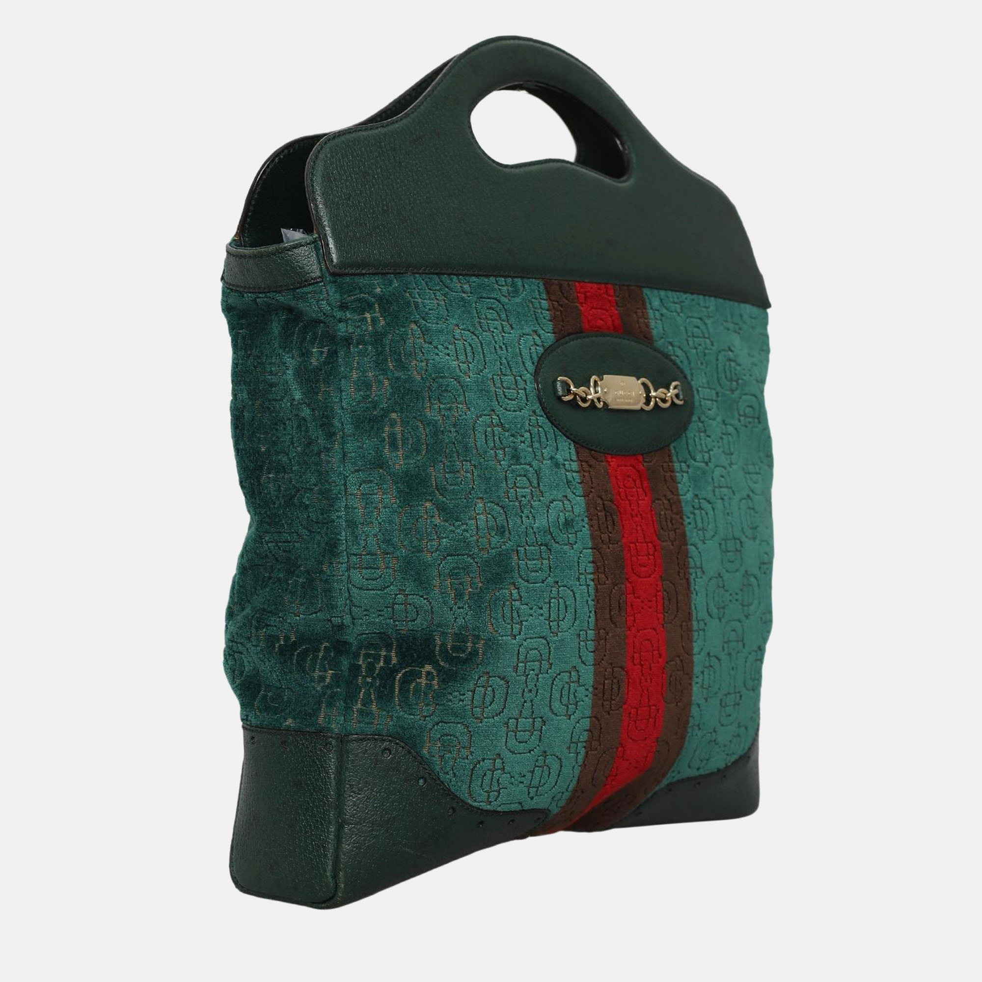 Gucci Velvet Horsebit Shopper Bag