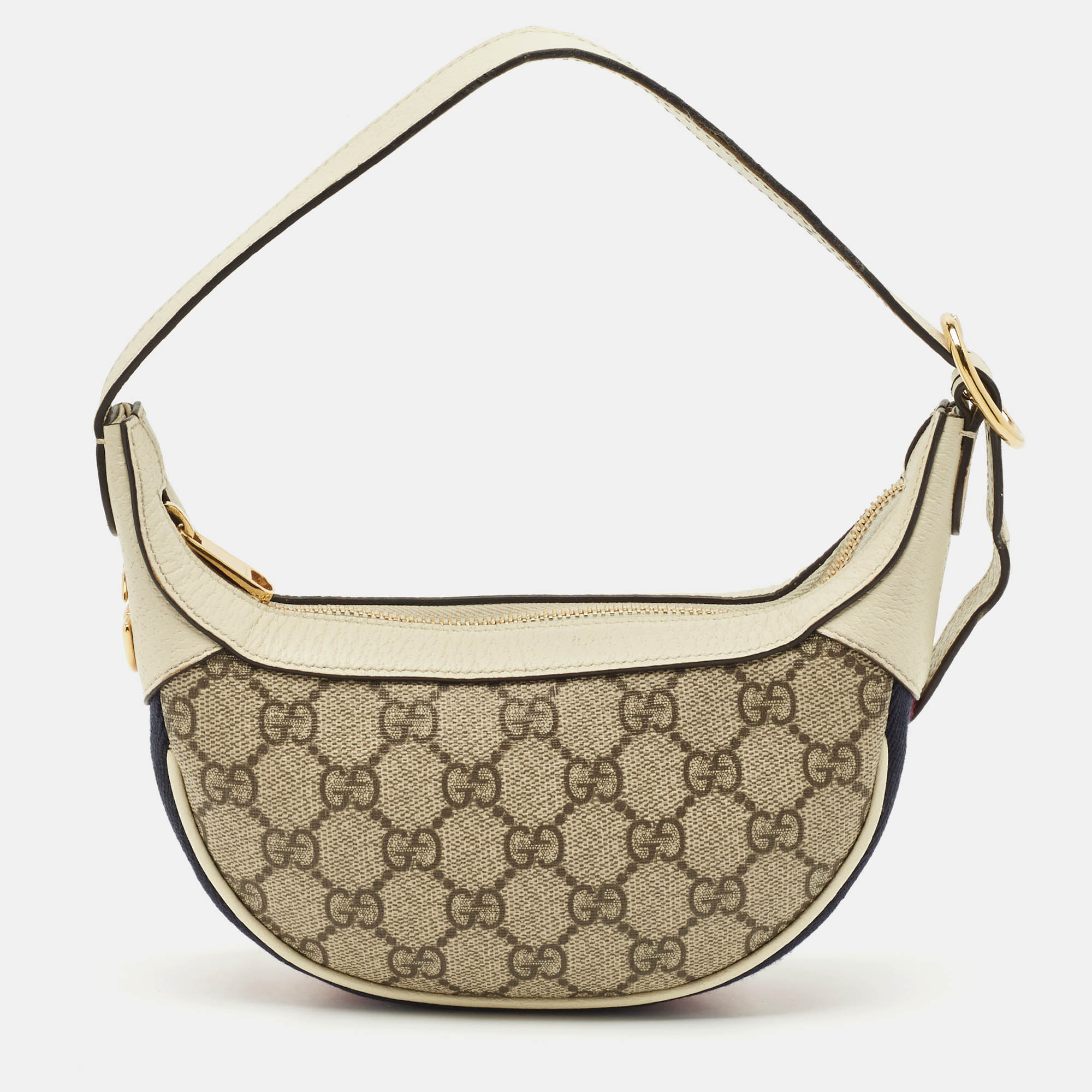 Gucci Off White/Beige GG Supreme Canvas Mini Web Ophidia Shoulder Bag
Gucci Off White/Beige GG Supreme Canvas Mini Web Ophidia Shoulder Bag