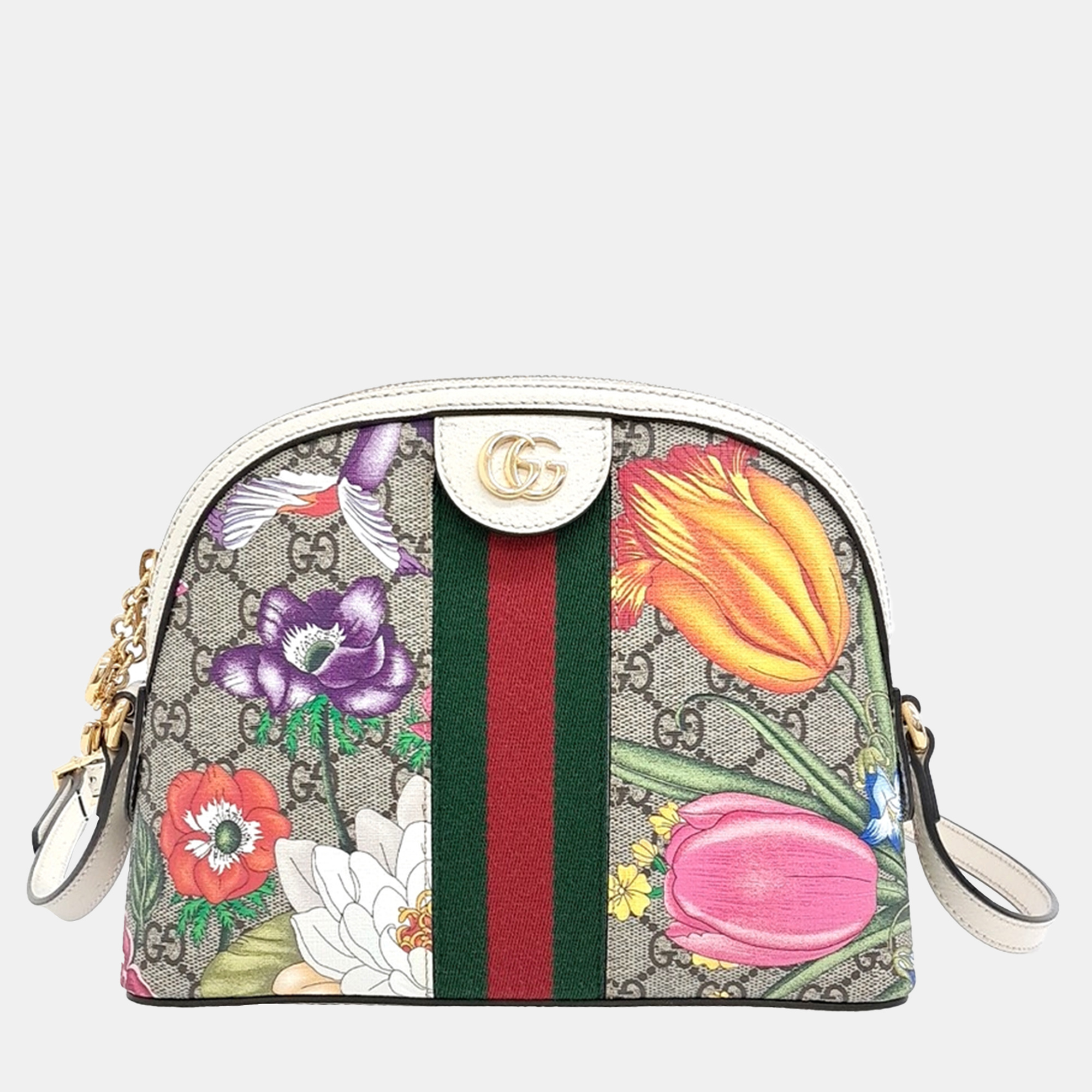 Gucci Multicolor Canvas and Leather Ophidia Supreme Flora crossbody Bag
Gucci Multicolor Canvas and Leather Ophidia Supreme Flora crossbody Bag