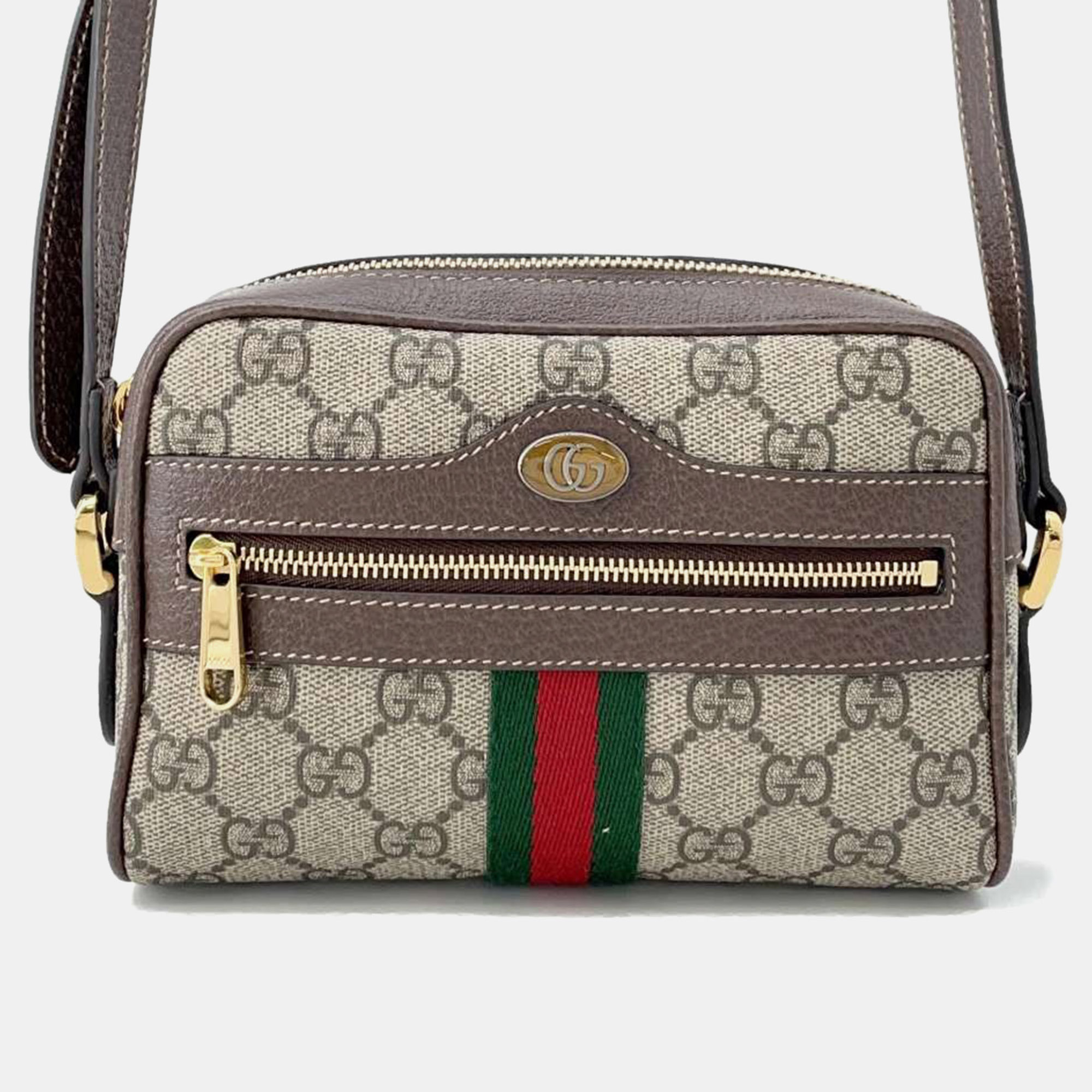 Gucci Beige & Brown PVC and Leather Ophidia GG Supreme Shoulder Bag
Gucci Beige & Brown PVC and Leather Ophidia GG Supreme Shoulder Bag
